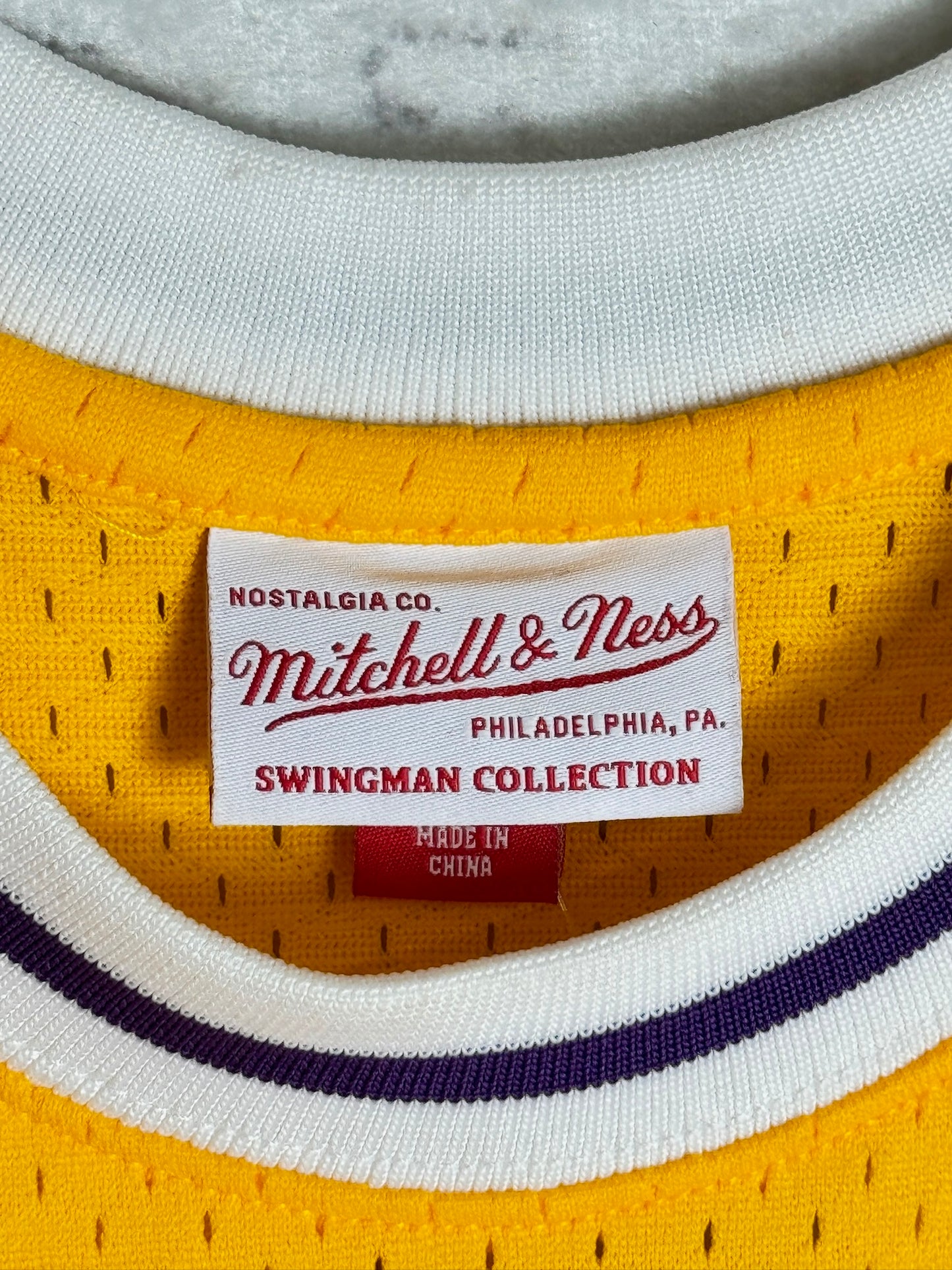 MITCHELL & NESS LOS ANGELES LAKERS "MAGIC JOHNSON" NBA JERSEY SZ: L