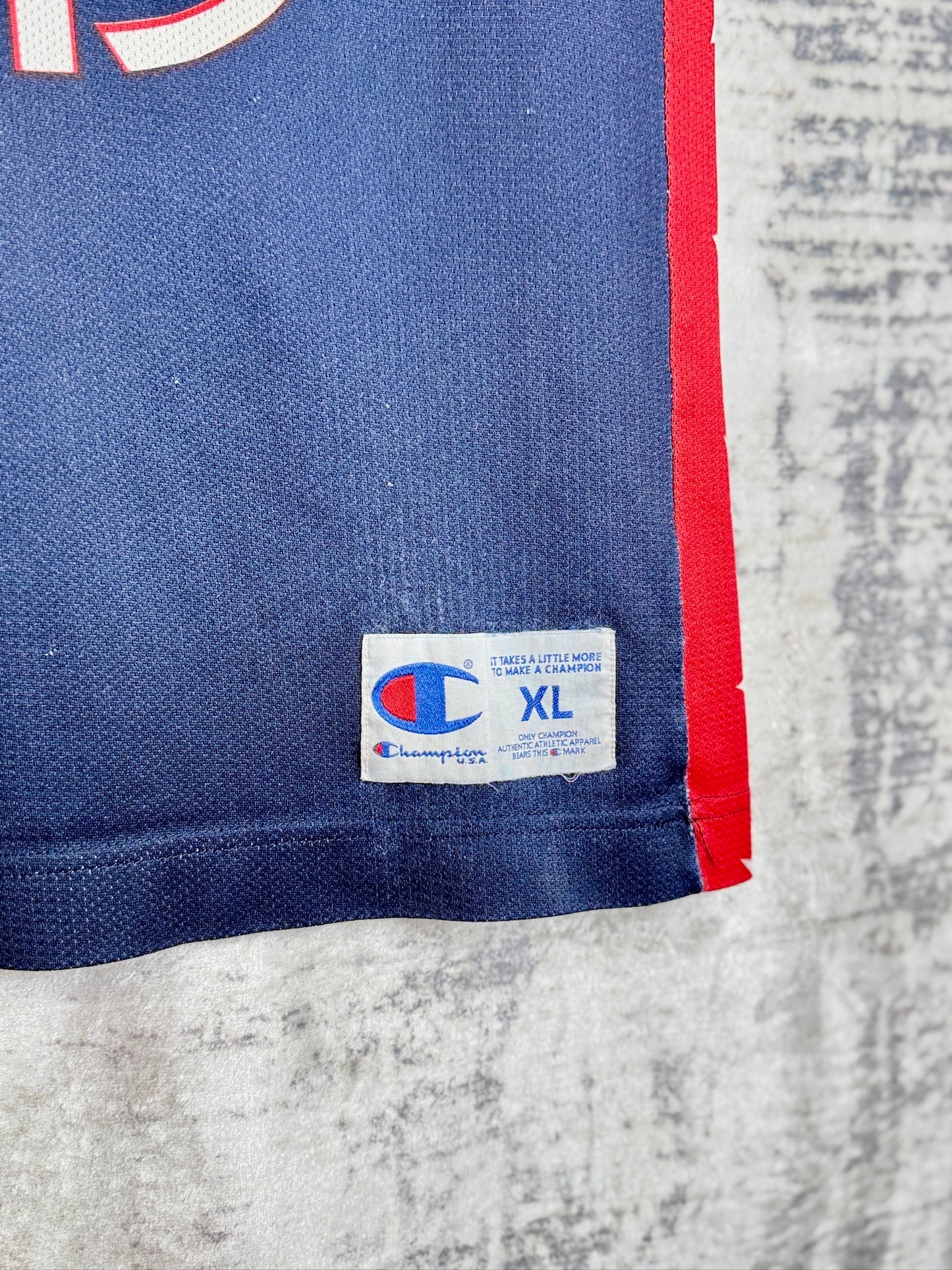 VINTAGE CHAMPION TEAM USA '96 "SHAQUILLE O'NEAL" BASKETBALL JERSEY SZ: XL