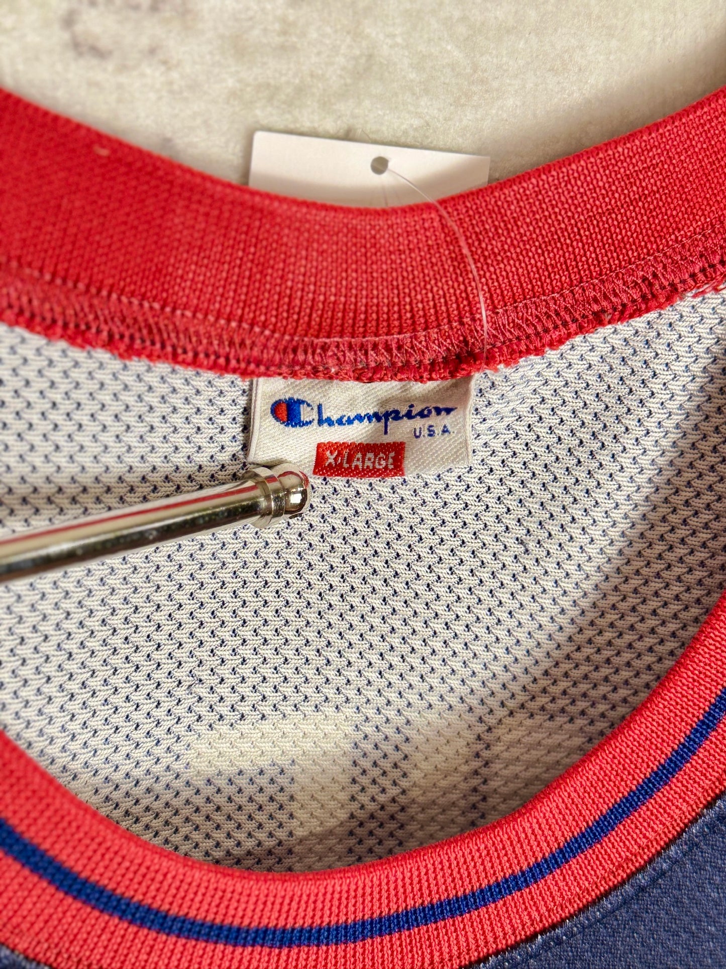 VINTAGE CHAMPION TEAM USA '96 "SHAQUILLE O'NEAL" BASKETBALL JERSEY SZ: XL