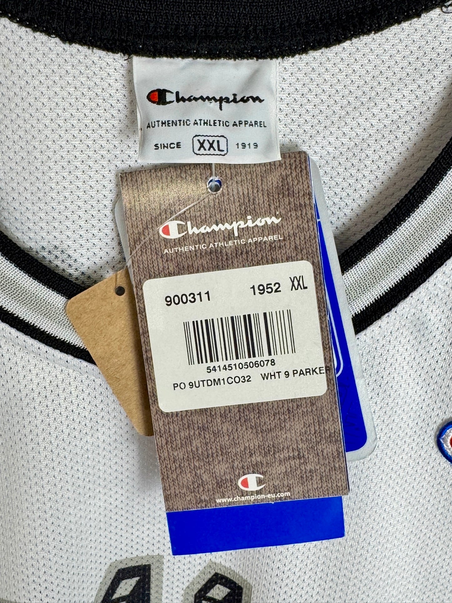 "DS" CHAMPION SAN ANTONIO SPURS "TONY PARKER" NBA JERSEY SZ: XXL