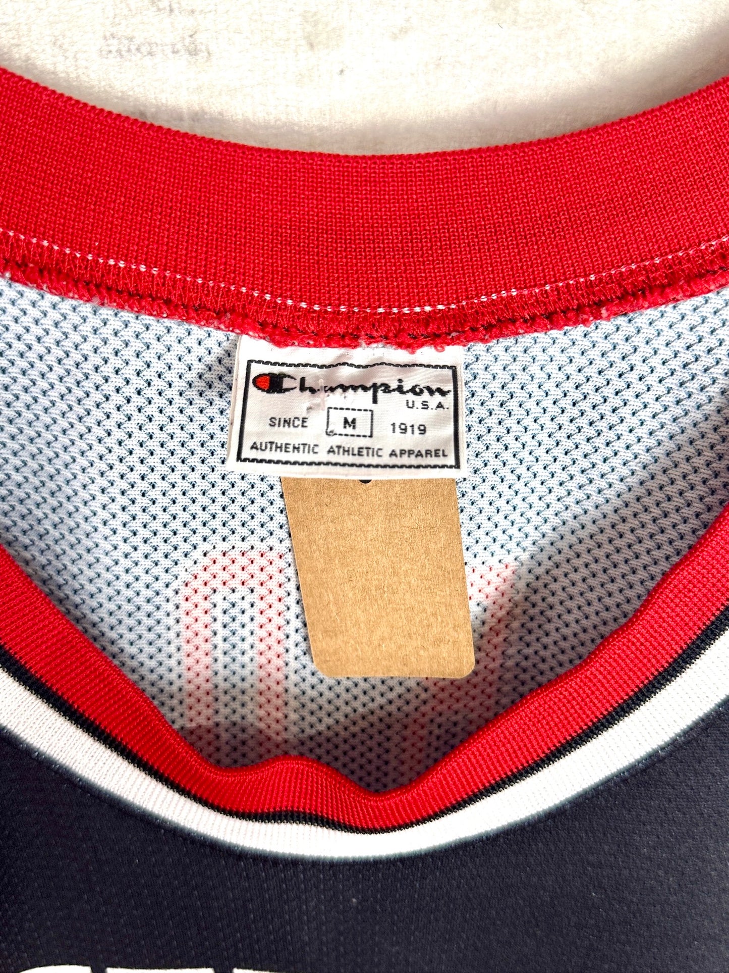 VINTAGE 90s CHAMPION CHICAGO BULLS "MICHAEL JORDAN" NBA JERSEY SZ: M