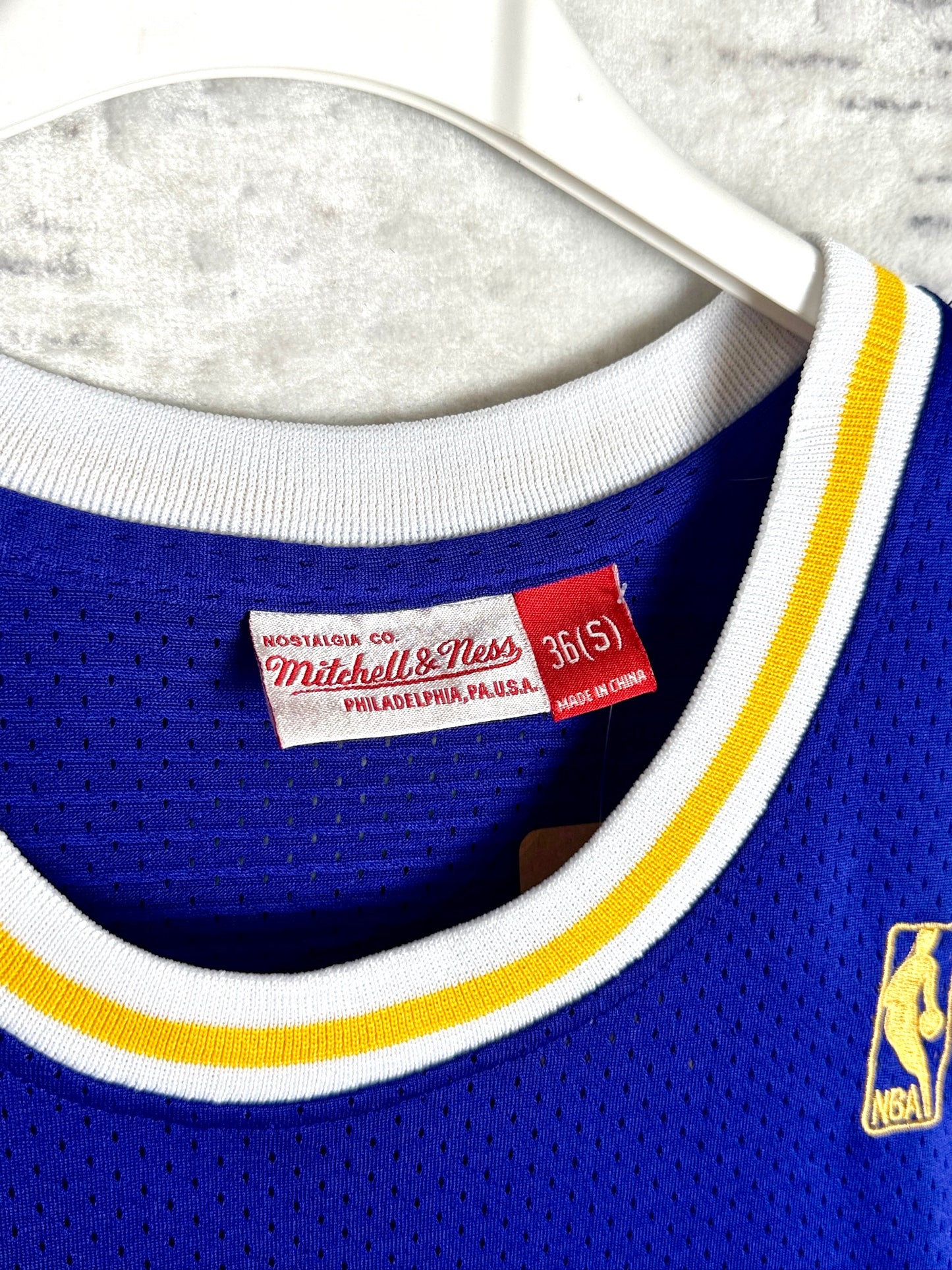 MITCHELL & NESS LOS ANGELES LAKERS "KAREEM ABDUL-JABBAR" NBA JERSEY SZ: 36 - S