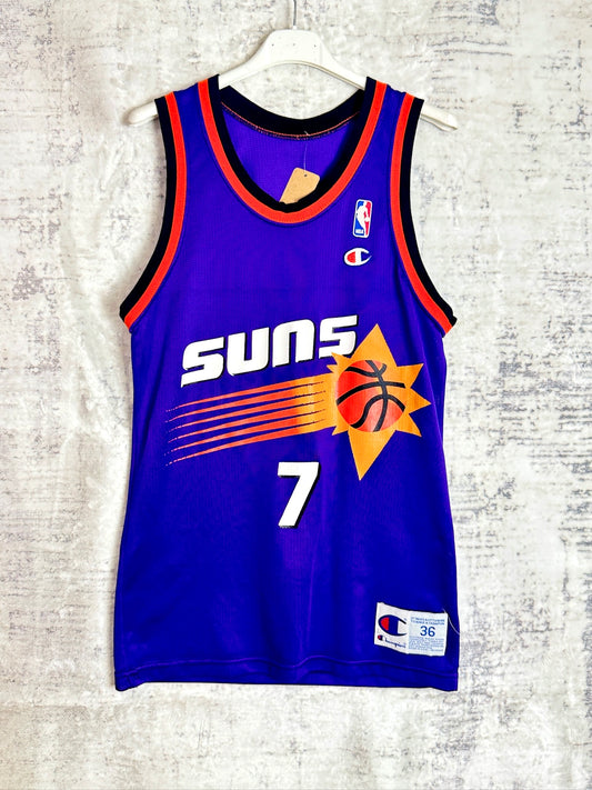 VINTAGE CHAMPION PHOENIX SUNS "KEVIN JOHNSON" NBA JERSEY  SZ: 36