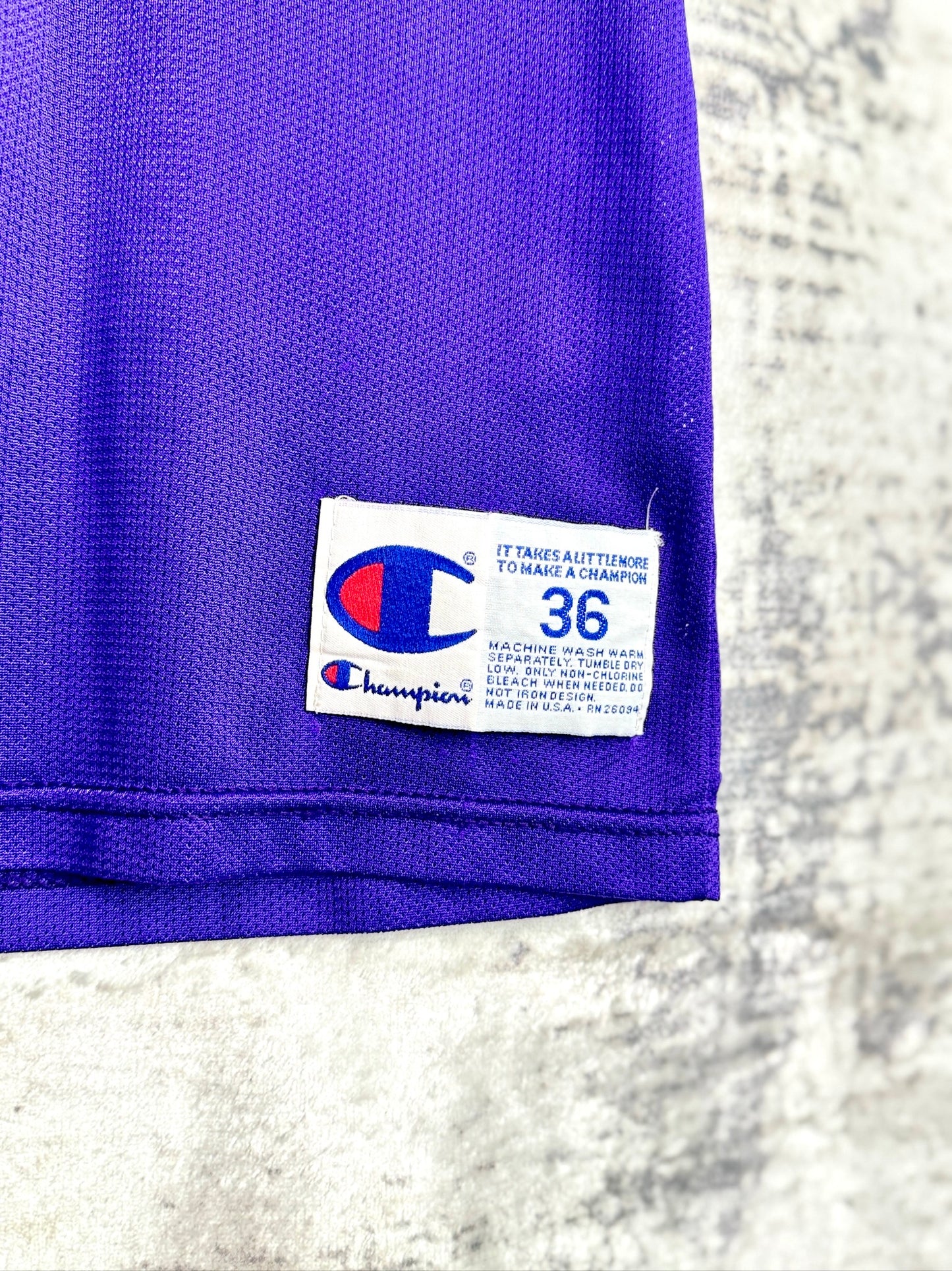 VINTAGE CHAMPION PHOENIX SUNS "KEVIN JOHNSON" NBA JERSEY SZ: 36