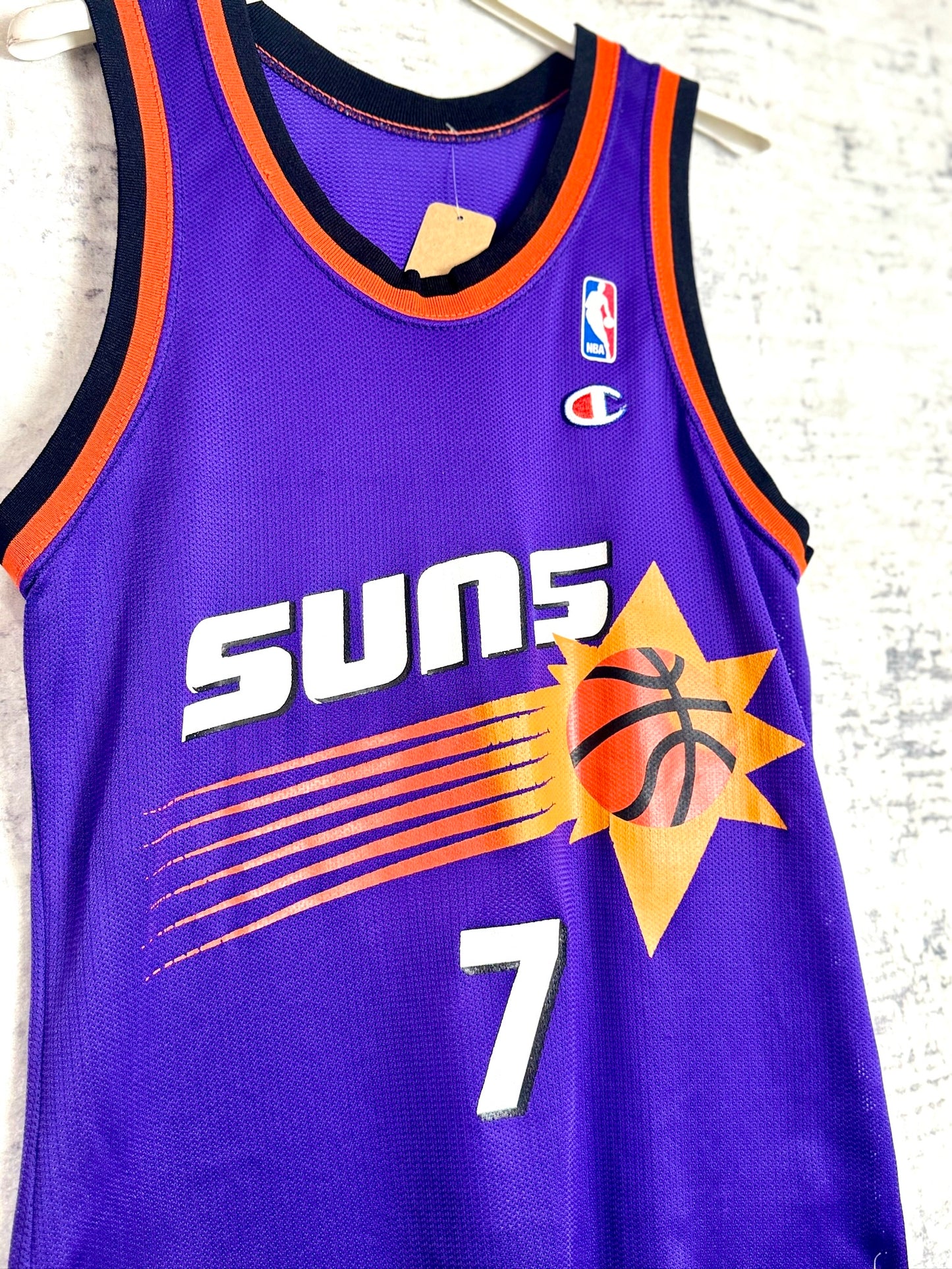 VINTAGE CHAMPION PHOENIX SUNS "KEVIN JOHNSON" NBA JERSEY SZ: 36