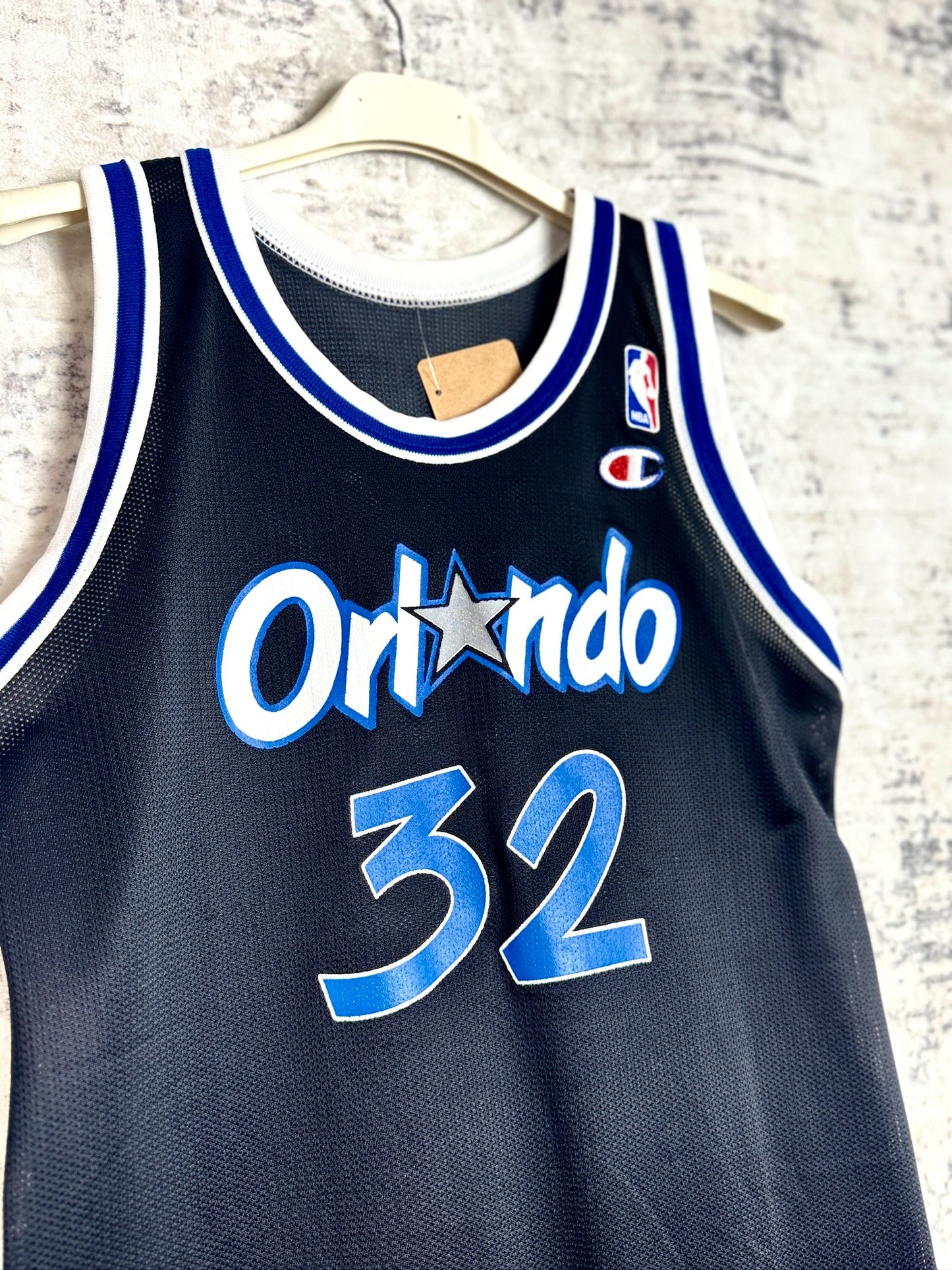 VINTAGE CHAMPION ORLANDO MAGIC "SHAQUILLE O'NEAL" NBA JERSEY SZ: XL (18-20)