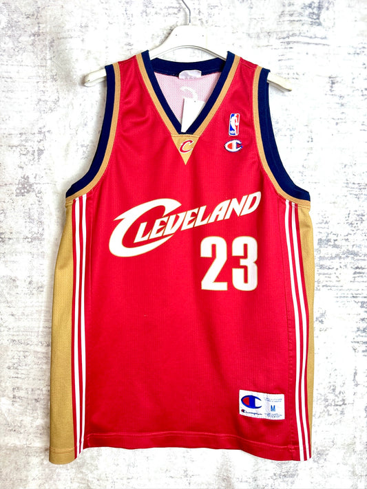 CHAMPION CLEVELAND CAVALIERS "LEBRON JAMES" NBA JERSEY  SZ: M