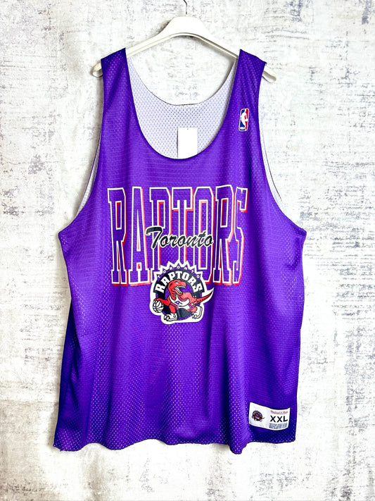 REVERSIBLE MITCHELL & NESS TORONTO RAPTORS NBA JERSEY  SZ: XXL