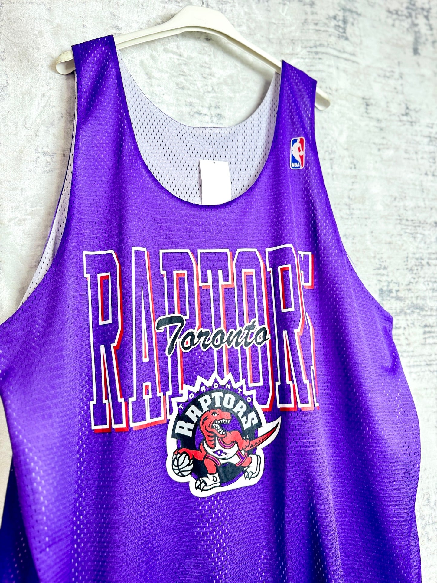 REVERSIBLE MITCHELL & NESS TORONTO RAPTORS NBA JERSEY SZ: XXL