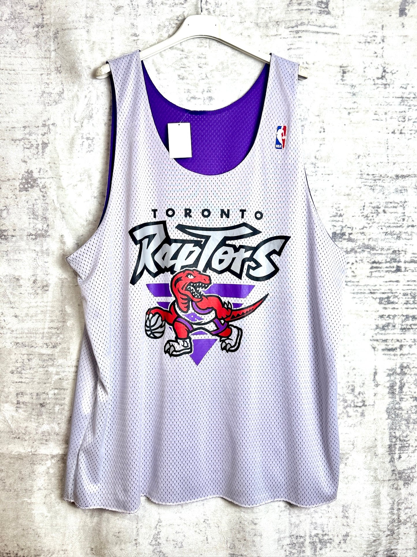 REVERSIBLE MITCHELL & NESS TORONTO RAPTORS NBA JERSEY SZ: XXL