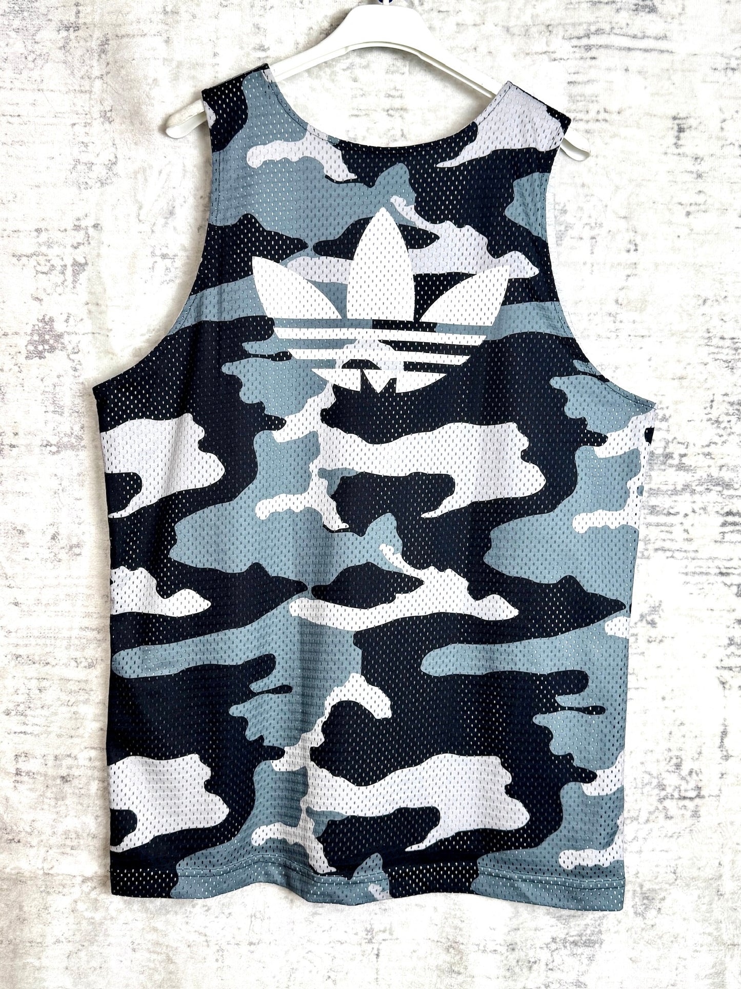 ADIDAS BROOKLYN NETS CAMO BASKETBALL JERSEY SZ: L