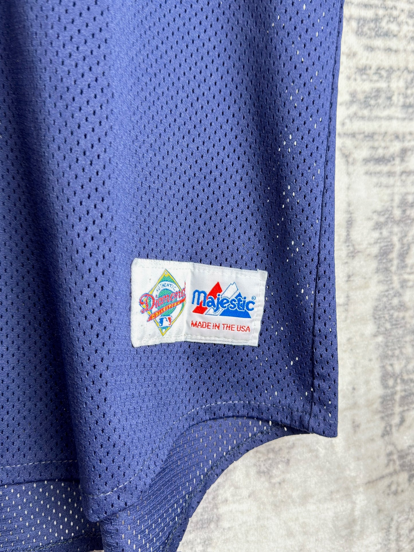 VINTAGE 90s MAJESTIC NEW YORK YANKEES "MADE IN USA" MLB BASEBALL JERSEY  SZ: XXL