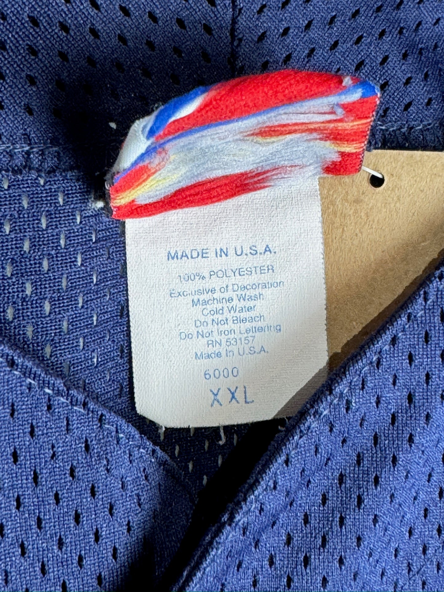 VINTAGE 90s MAJESTIC NEW YORK YANKEES "MADE IN USA" MLB BASEBALL JERSEY  SZ: XXL