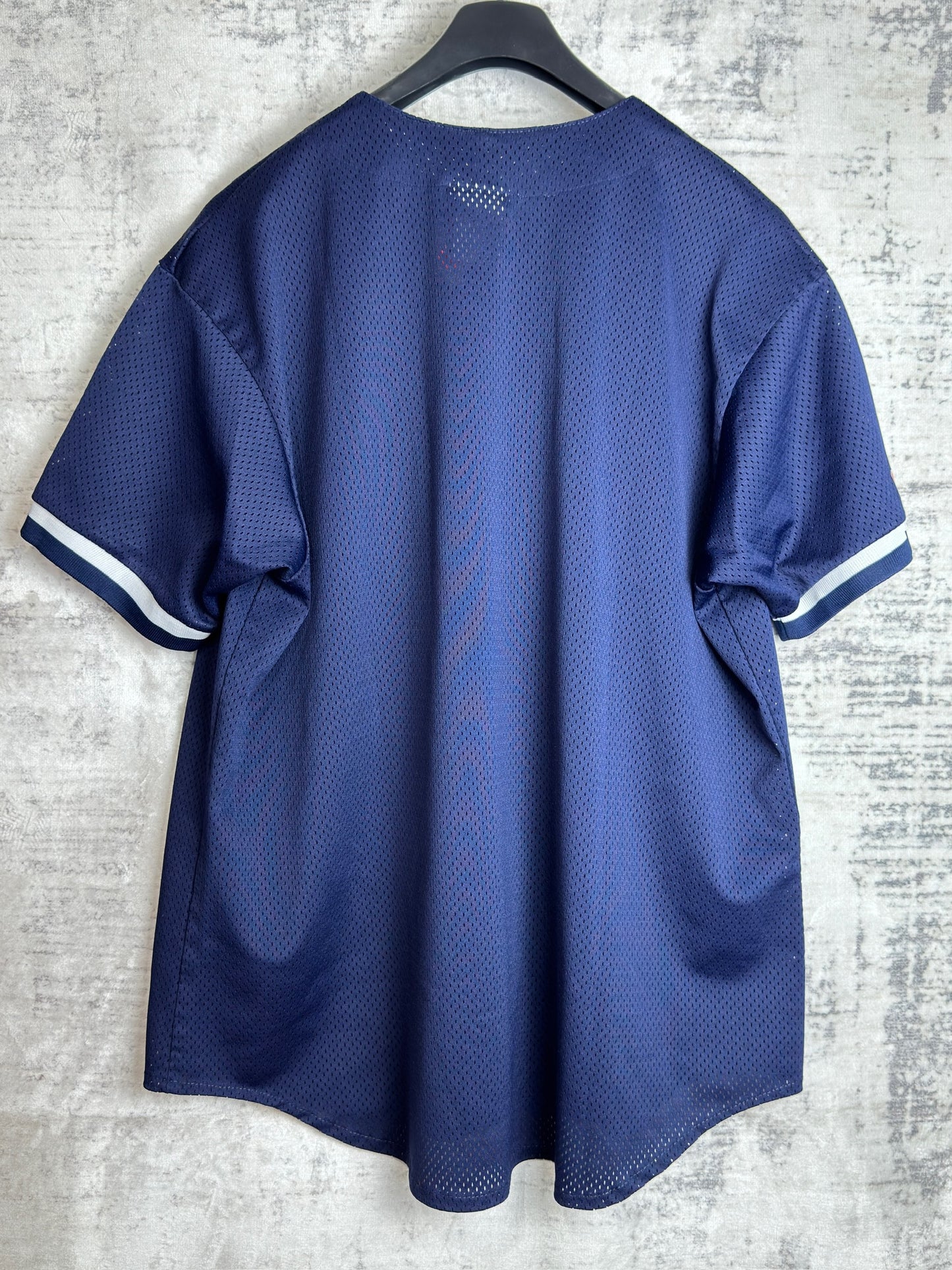 VINTAGE 90s MAJESTIC NEW YORK YANKEES "MADE IN USA" MLB BASEBALL JERSEY  SZ: XXL