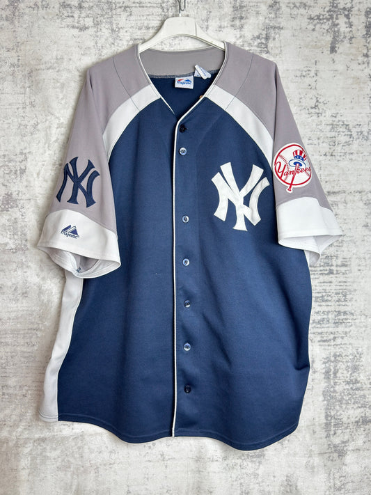 MAJESTIC NEW YORK YANKEES "TRICOLOR" MLB BASEBALL JERSEY  SZ: 3XL