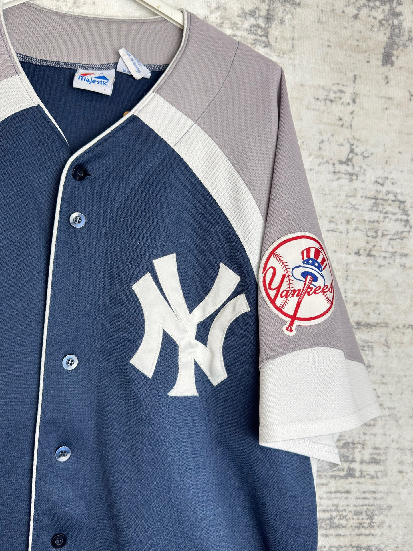 MAJESTIC NEW YORK YANKEES "TRICOLOR" MLB BASEBALL JERSEY  SZ: 3XL