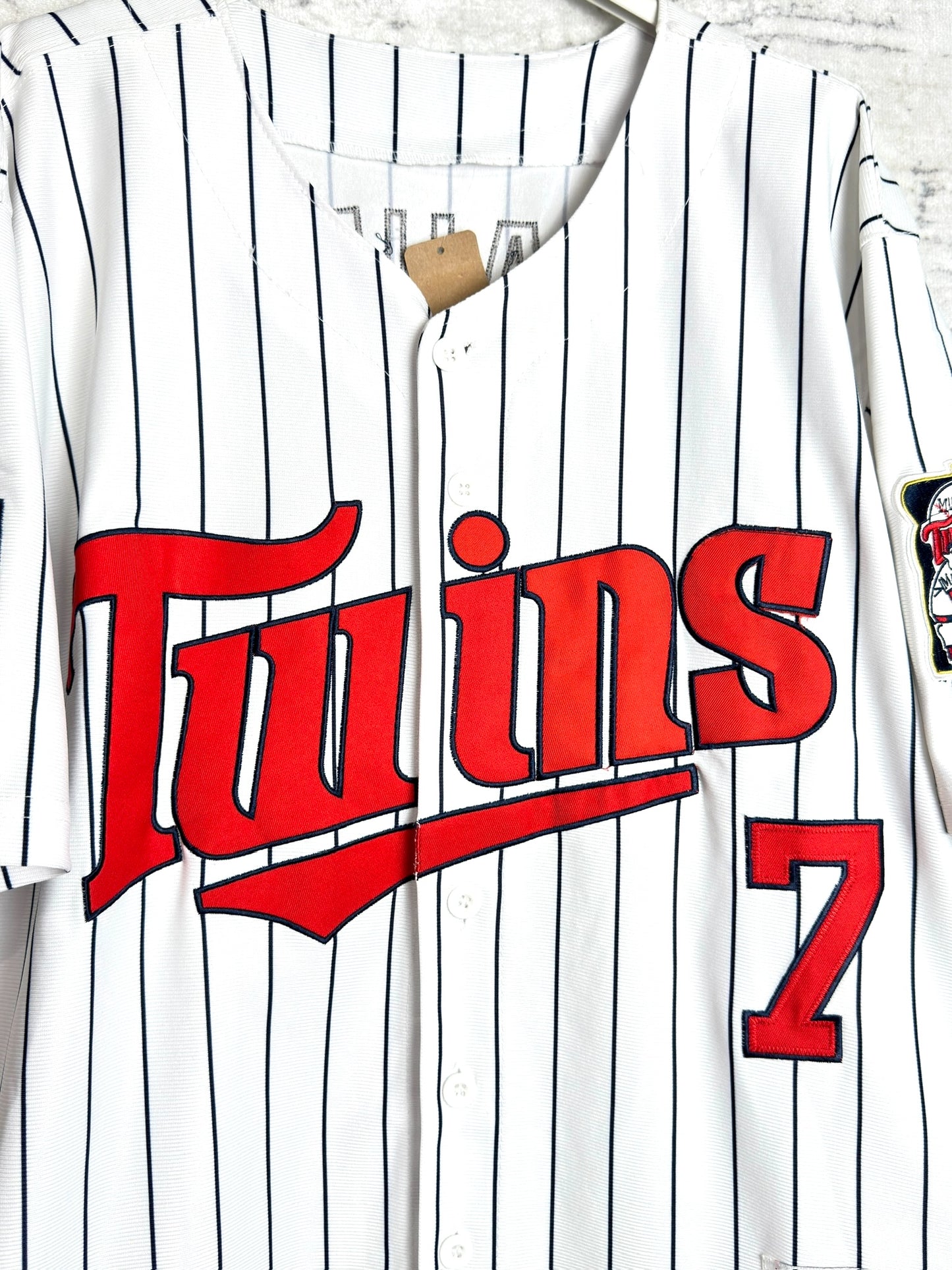 MAJESTIC MINNESOTA "JOE MAUER" 2010 MLB BASEBALL JERSEY SZ: 48/XL