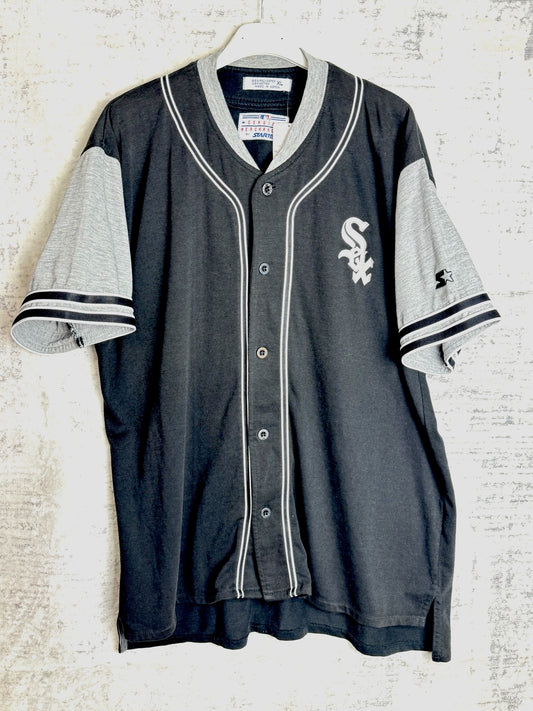 VINTAGE 90s STARTER CHICAGO WHITE SOX MLB BASEBALL JERSEY SZ: XL