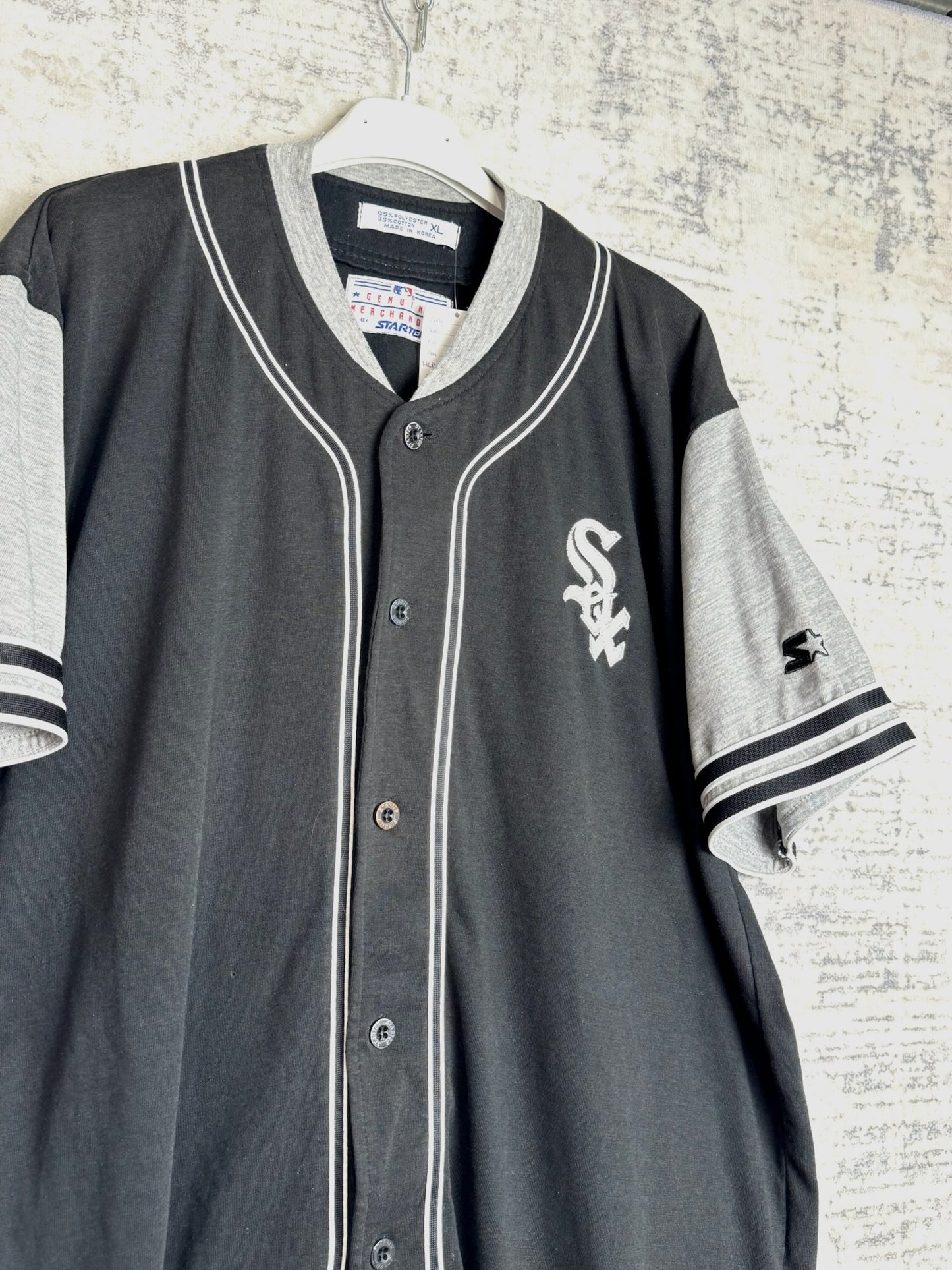 VINTAGE 90s STARTER CHICAGO WHITE SOX MLB BASEBALL JERSEY SZ: XL