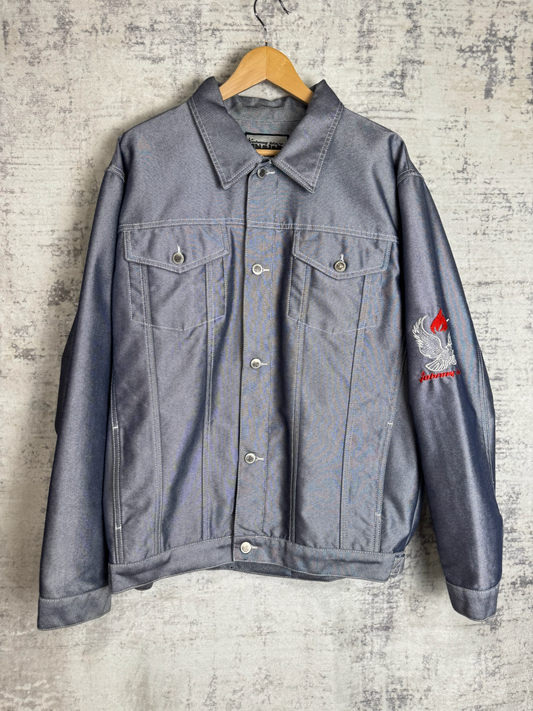 Y2K JOHNNY BLAZE "EAGLE" DENIM JACKET  SZ: L