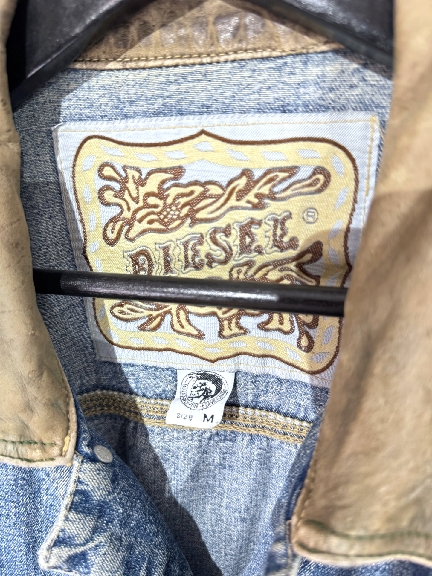 VINTAG 90s DIESEL "BASIC LINE/STARS SERIES" DENIM JACKET SZ: M
