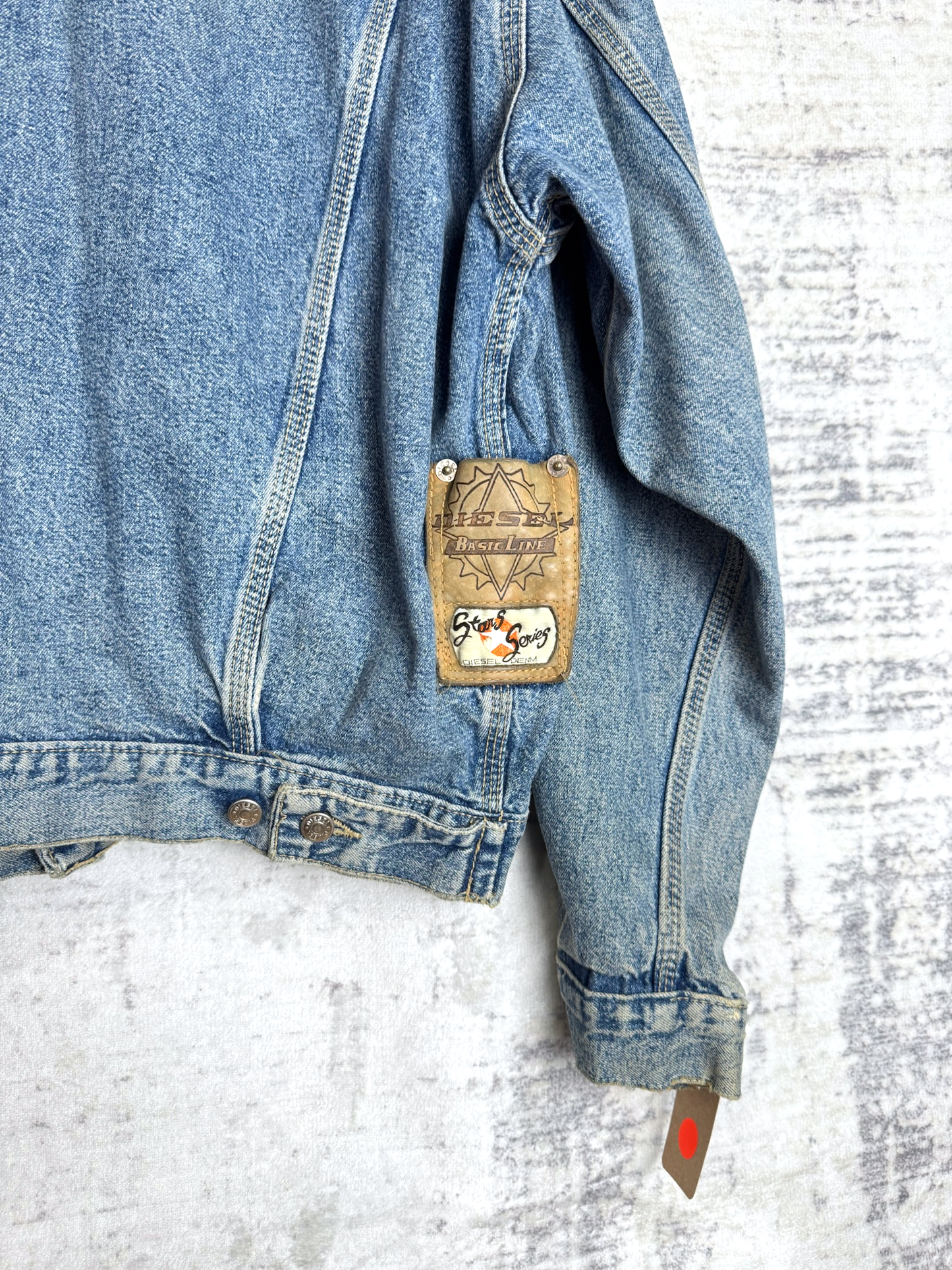 VINTAG 90s DIESEL "BASIC LINE/STARS SERIES" DENIM JACKET SZ: M