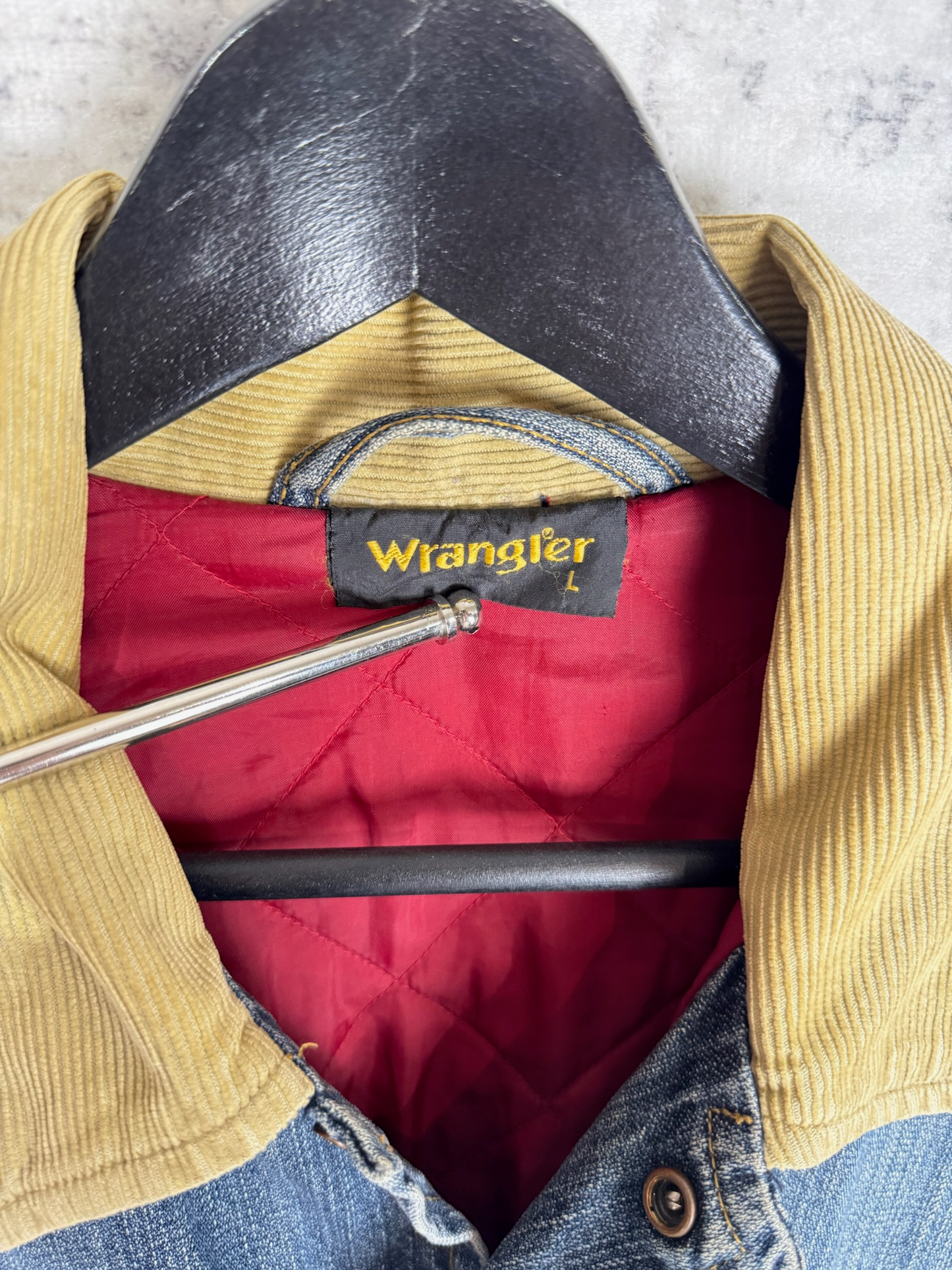 VINTAGE WRANGLER RANCH DENIM JACKET SZ: L