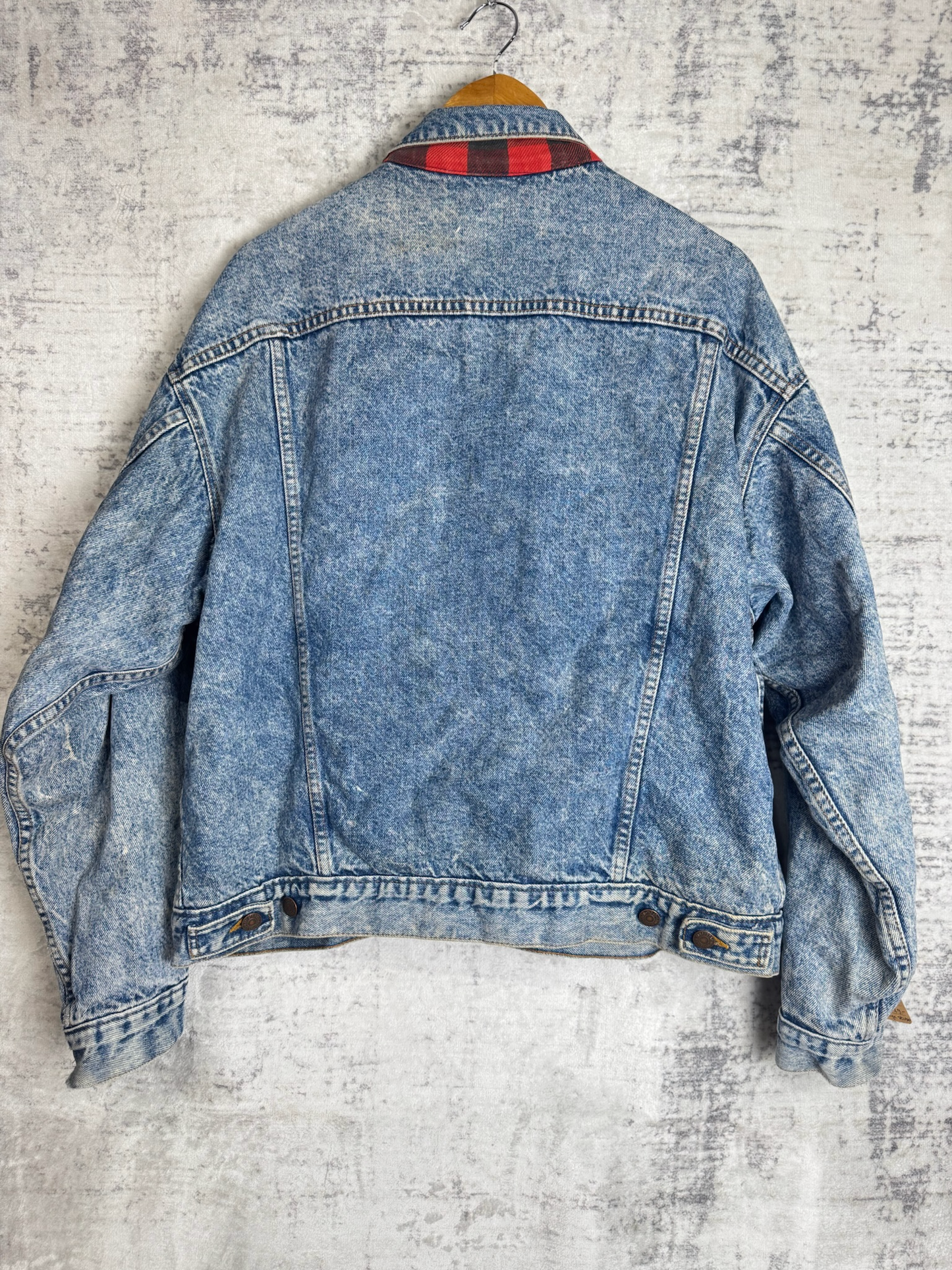 VINTAGE LEVI'S "ACID WASH" DENIM JACKET SZ: XL