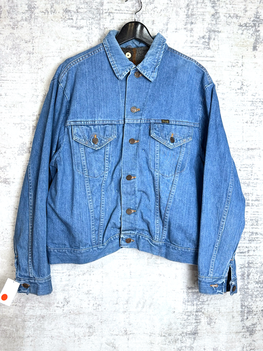 VINTAGE WRANGLER RANCH "REMOVABLE LINING" DENIM JACKET  SZ: 46