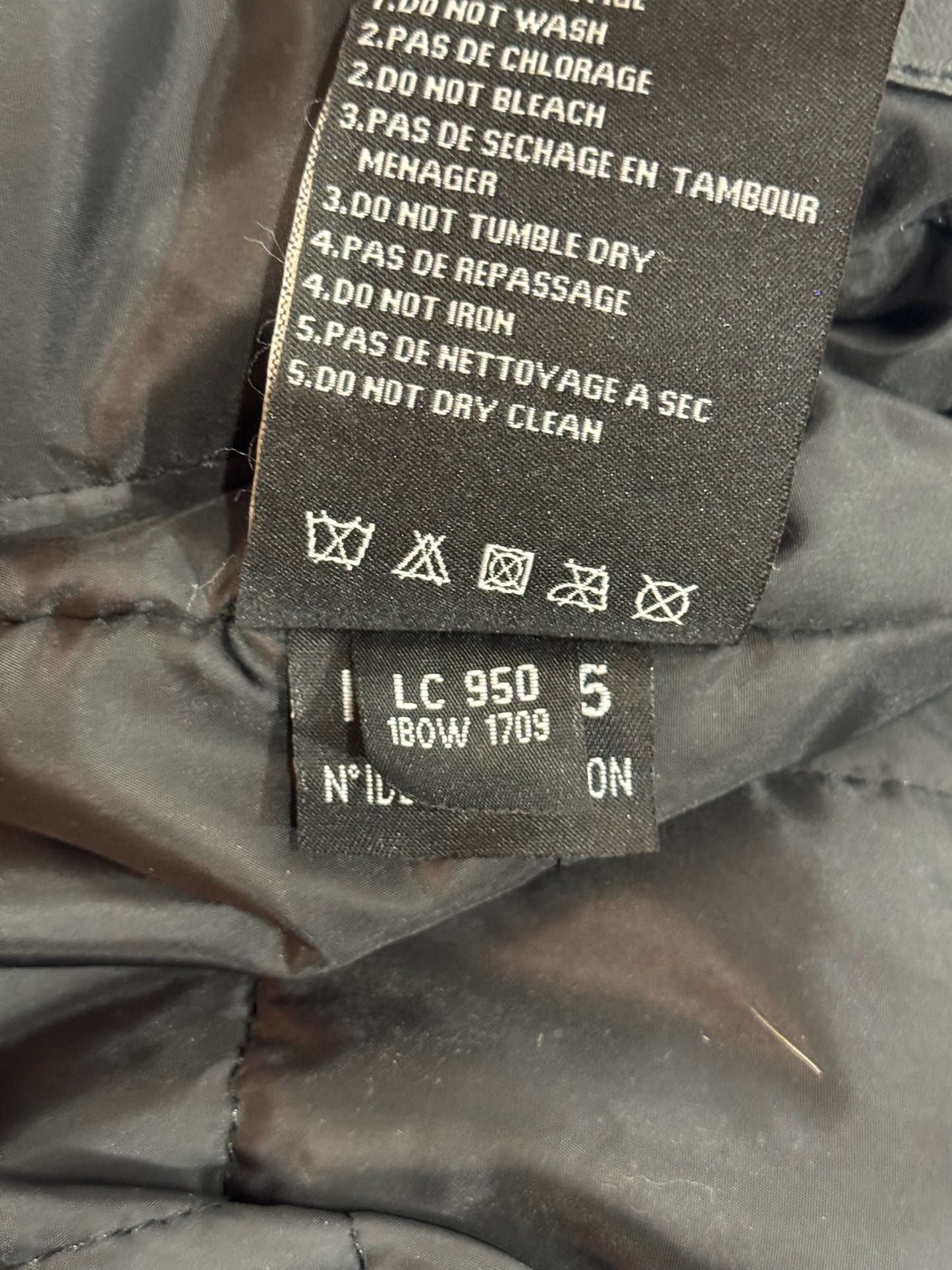 SCHOTT N.Y.C "LC 950" LEATHER GOOSE JACKET SZ: L (NEW WITH TAG)