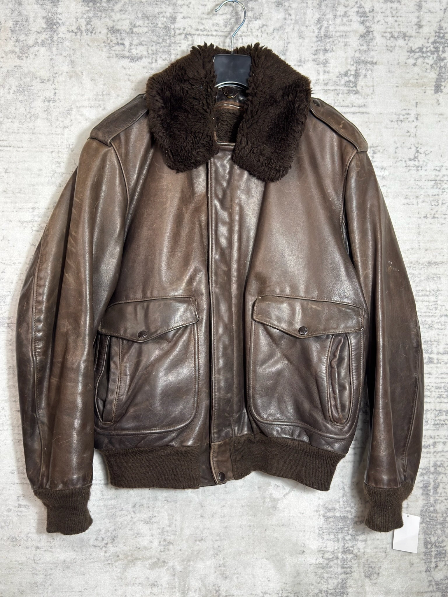 VINTAGE SCHOTT N.Y.C 184SM (MADE IN USA) FLIGHT JACKET SZ: 42 