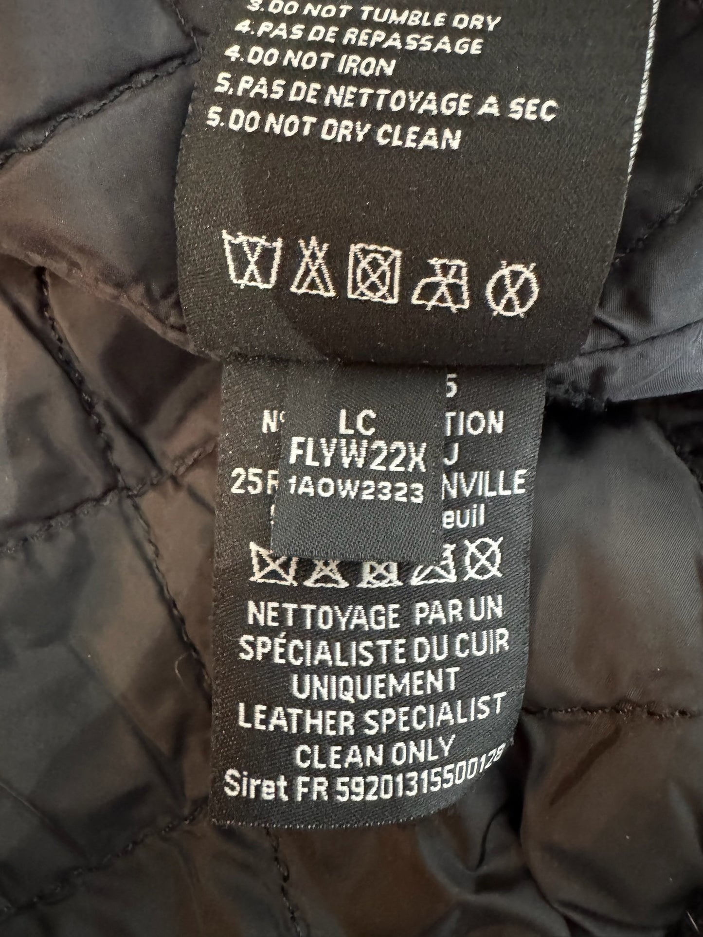SCHOTT N.Y.C "LCFLYW22X" FLIGHT JACKET SZ: L