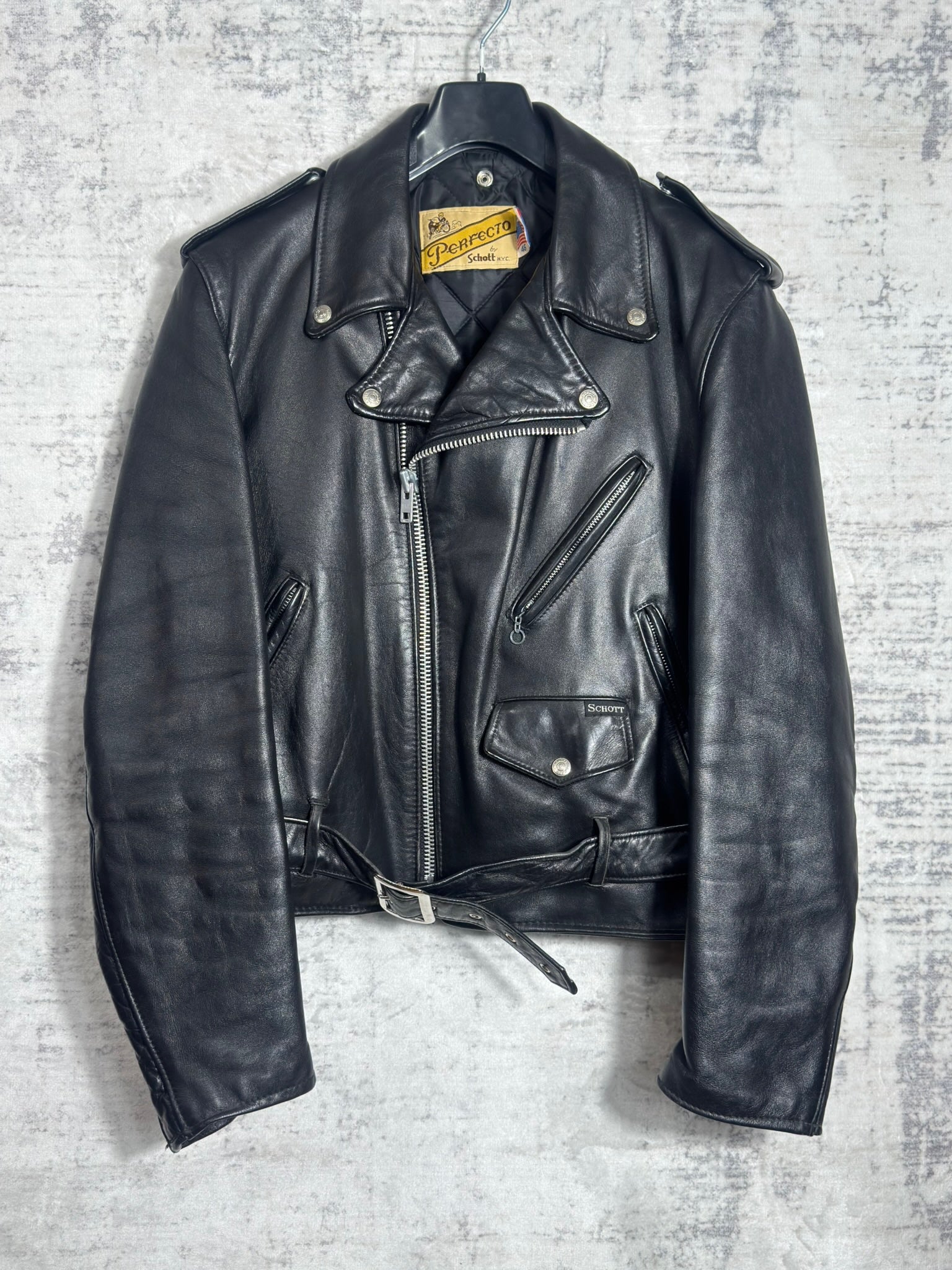 VINTAGE 80s SCHOTT N.Y.C 618 PERFECTO JACKET SZ: 46 – Stay Alive 