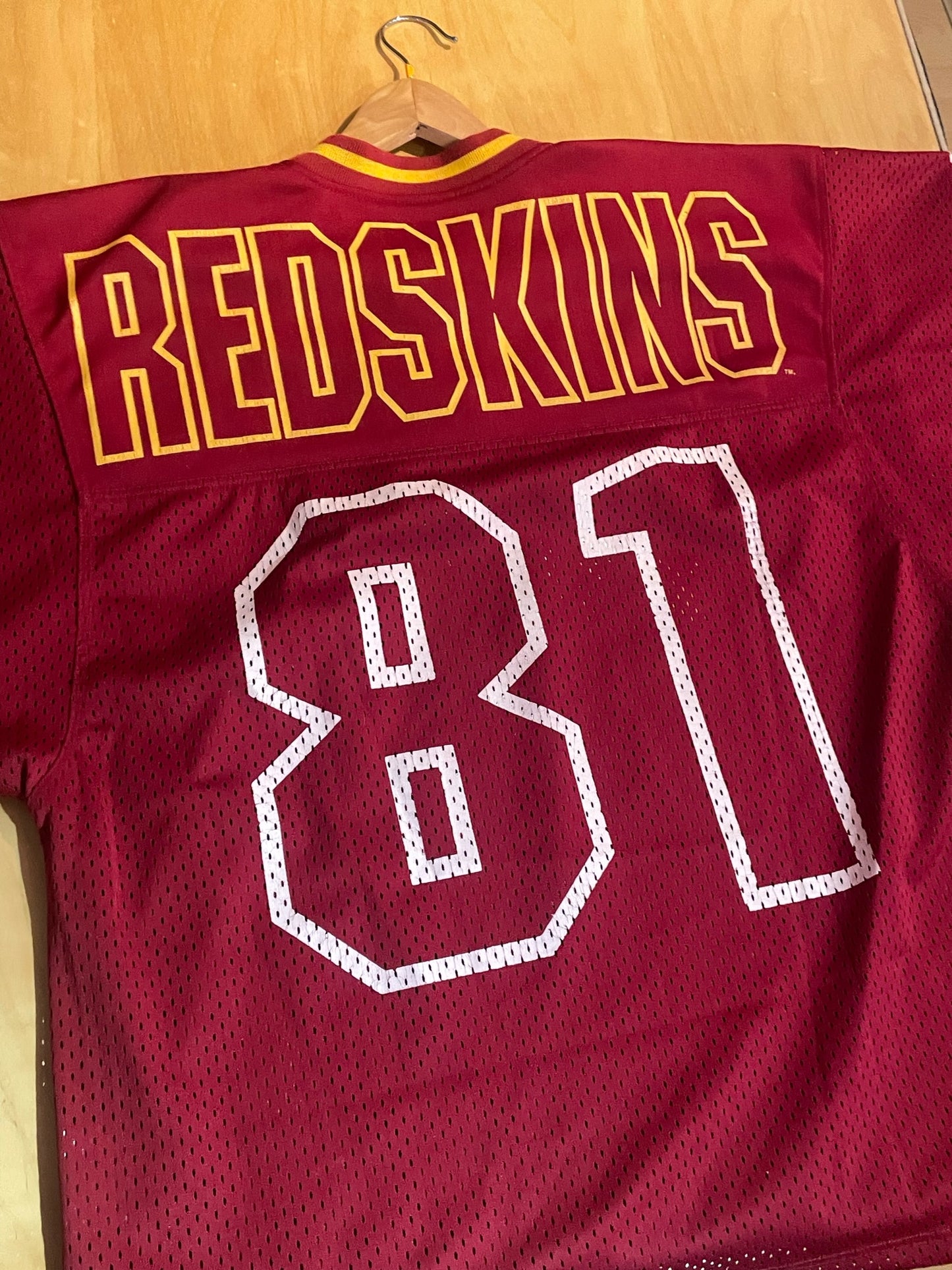 VINTAGE 1991 CAMPRI TEAMLINE WASHINGTON REDSKINS "81" NFL JERSEY SZ: L