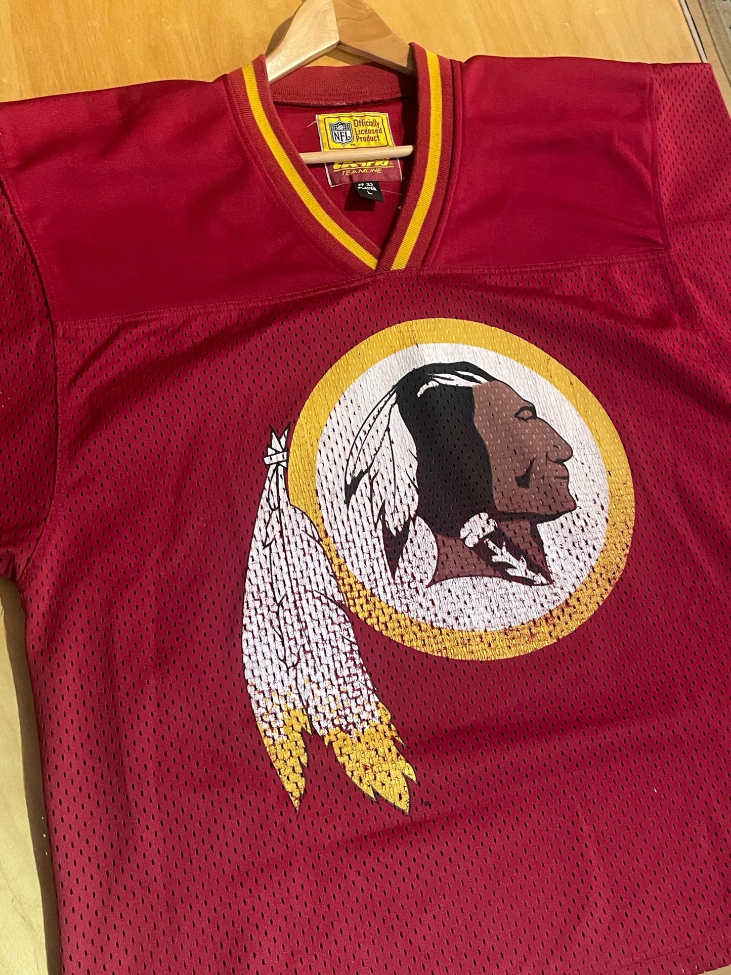 VINTAGE 1991 CAMPRI TEAMLINE WASHINGTON REDSKINS "81" NFL JERSEY SZ: L