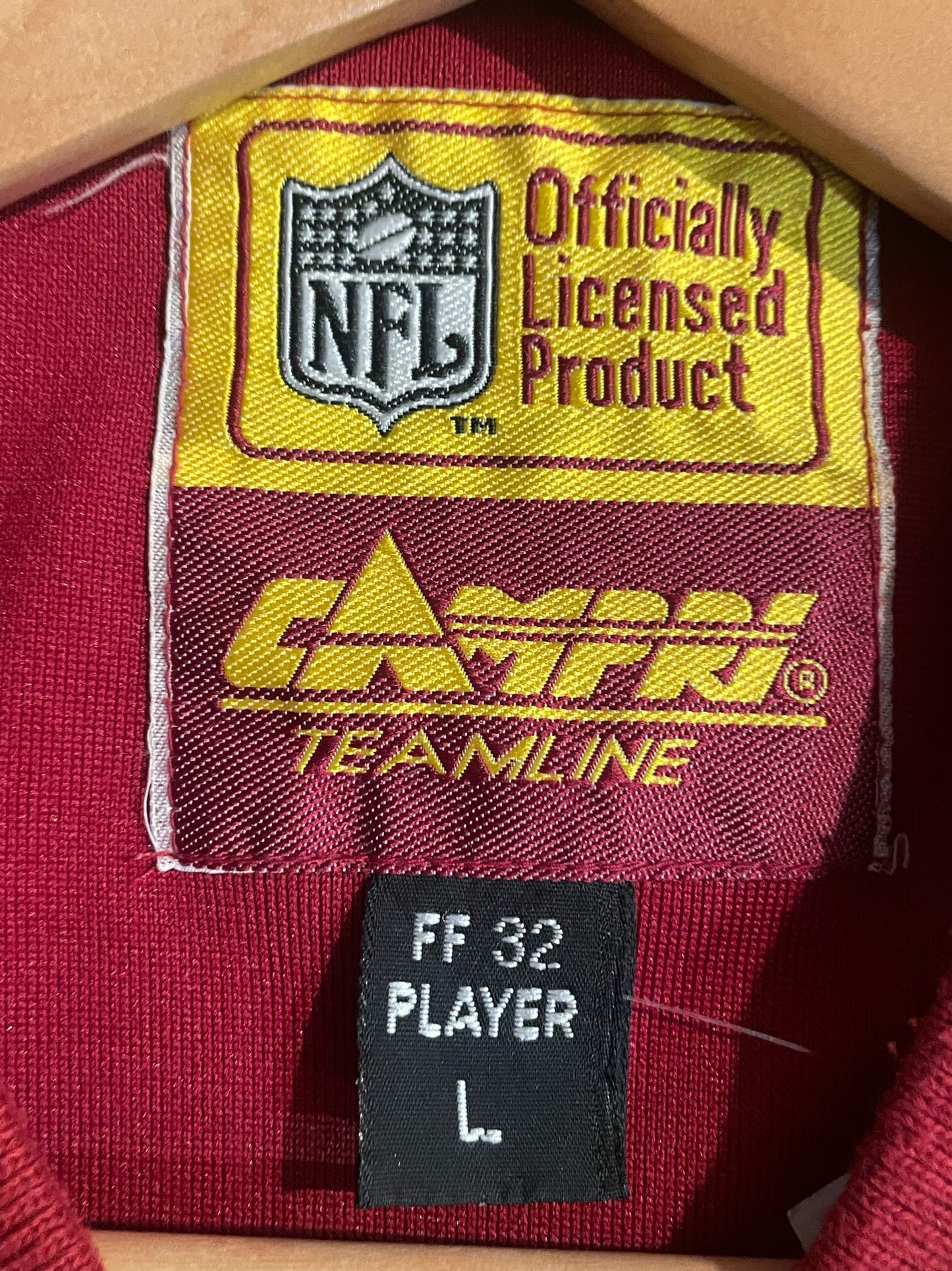 VINTAGE 1991 CAMPRI TEAMLINE WASHINGTON REDSKINS "81" NFL JERSEY SZ: L