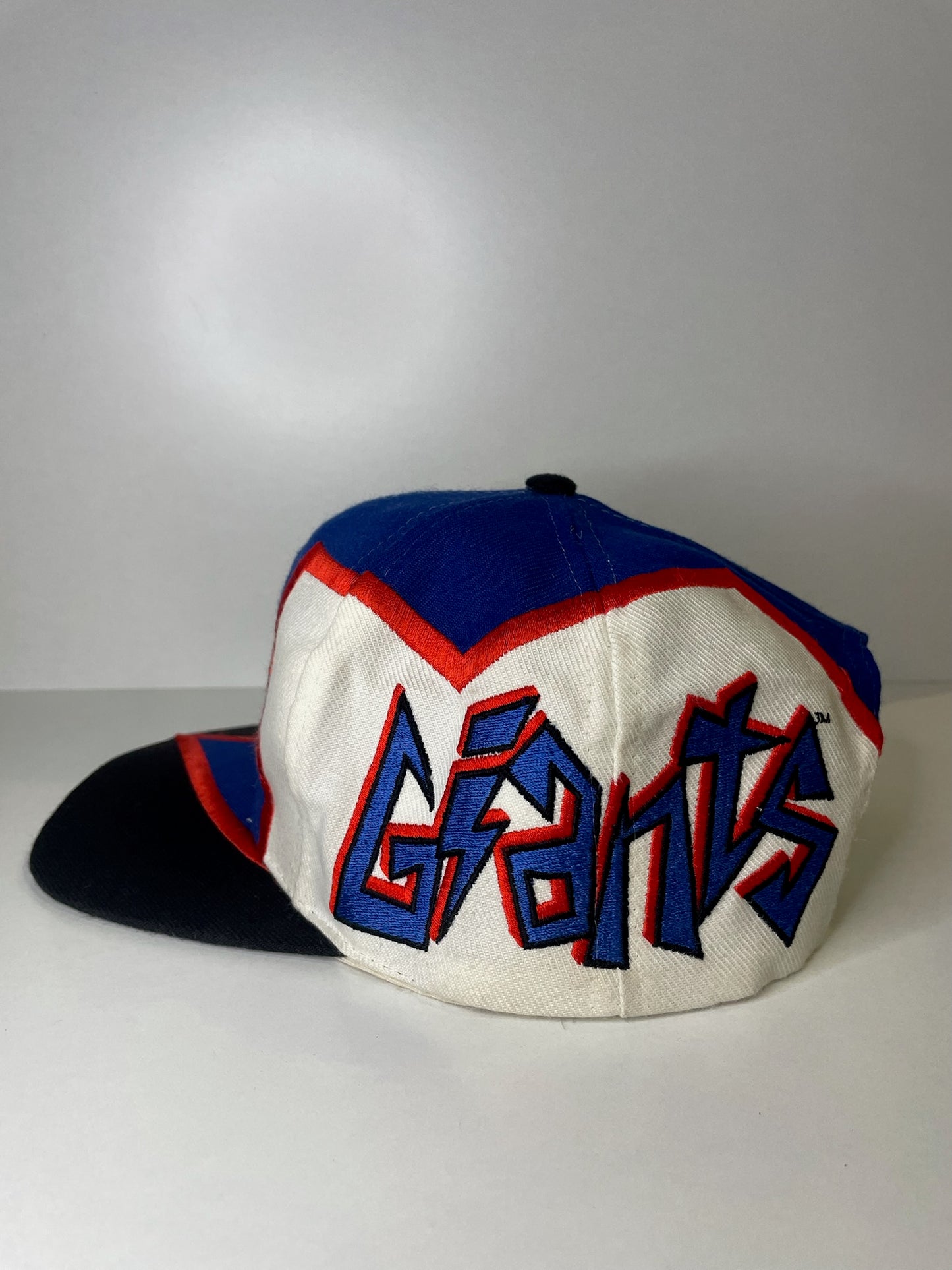 VINTAGE 90s NEW YORK GIANTS DREW PEARSON BOLT GRAFFITI SNAPBACK CAP HAT