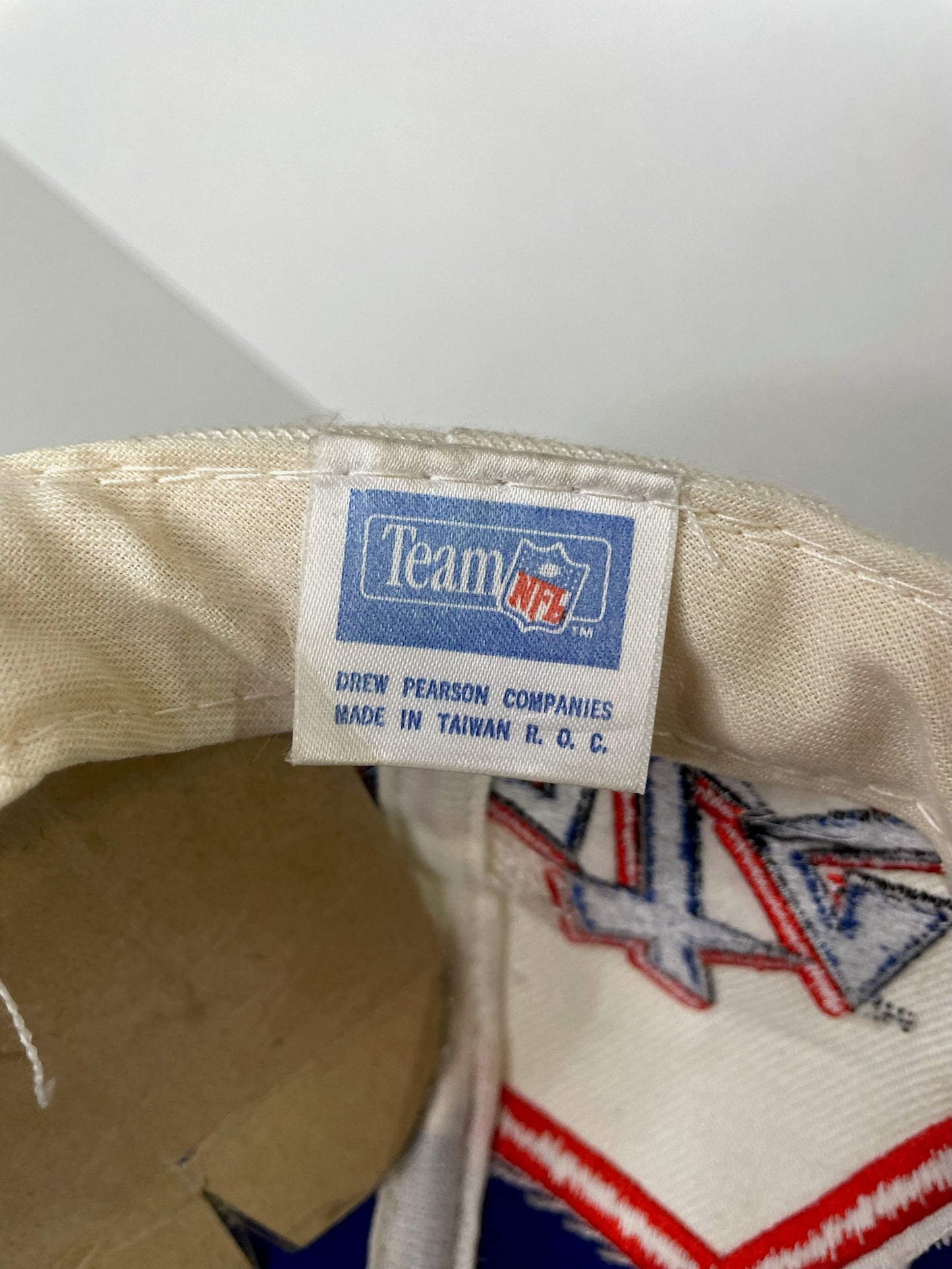 VINTAGE 90s NEW YORK GIANTS DREW PEARSON BOLT GRAFFITI SNAPBACK CAP HAT