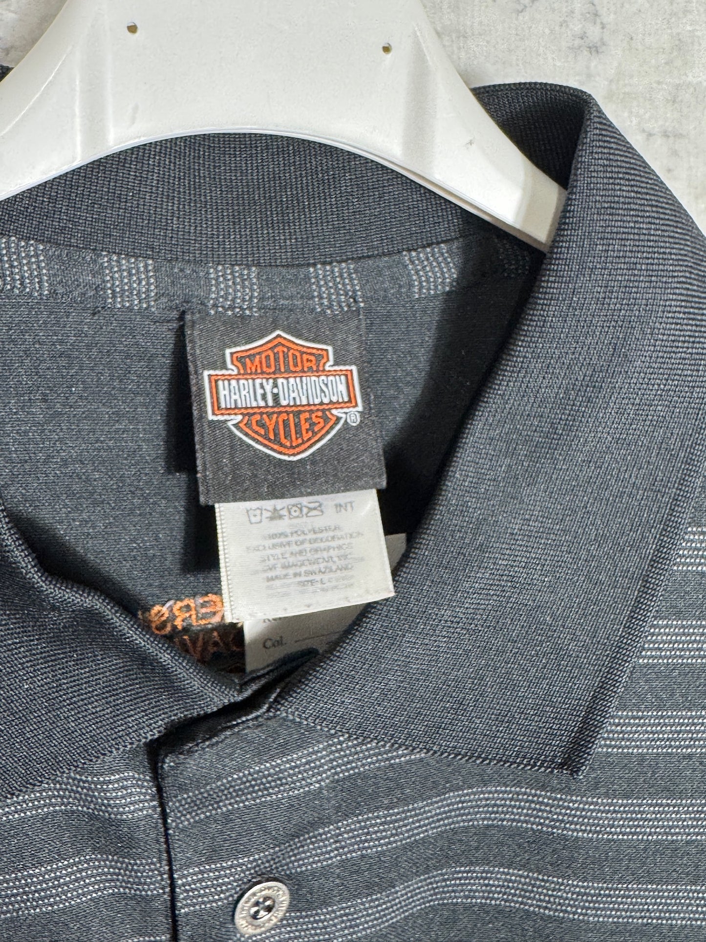 Y2K HARLEY DAVIDSON POLO SZ: L