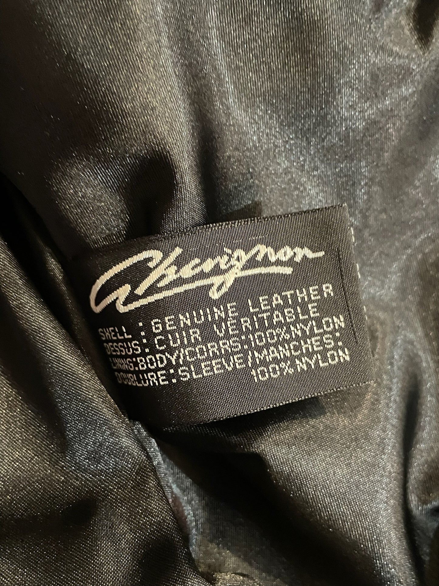 VINTAGE CHEVIGNON "W.R.D" MOTORCYCLE BIKER LEATHER JACKET SZ: XL