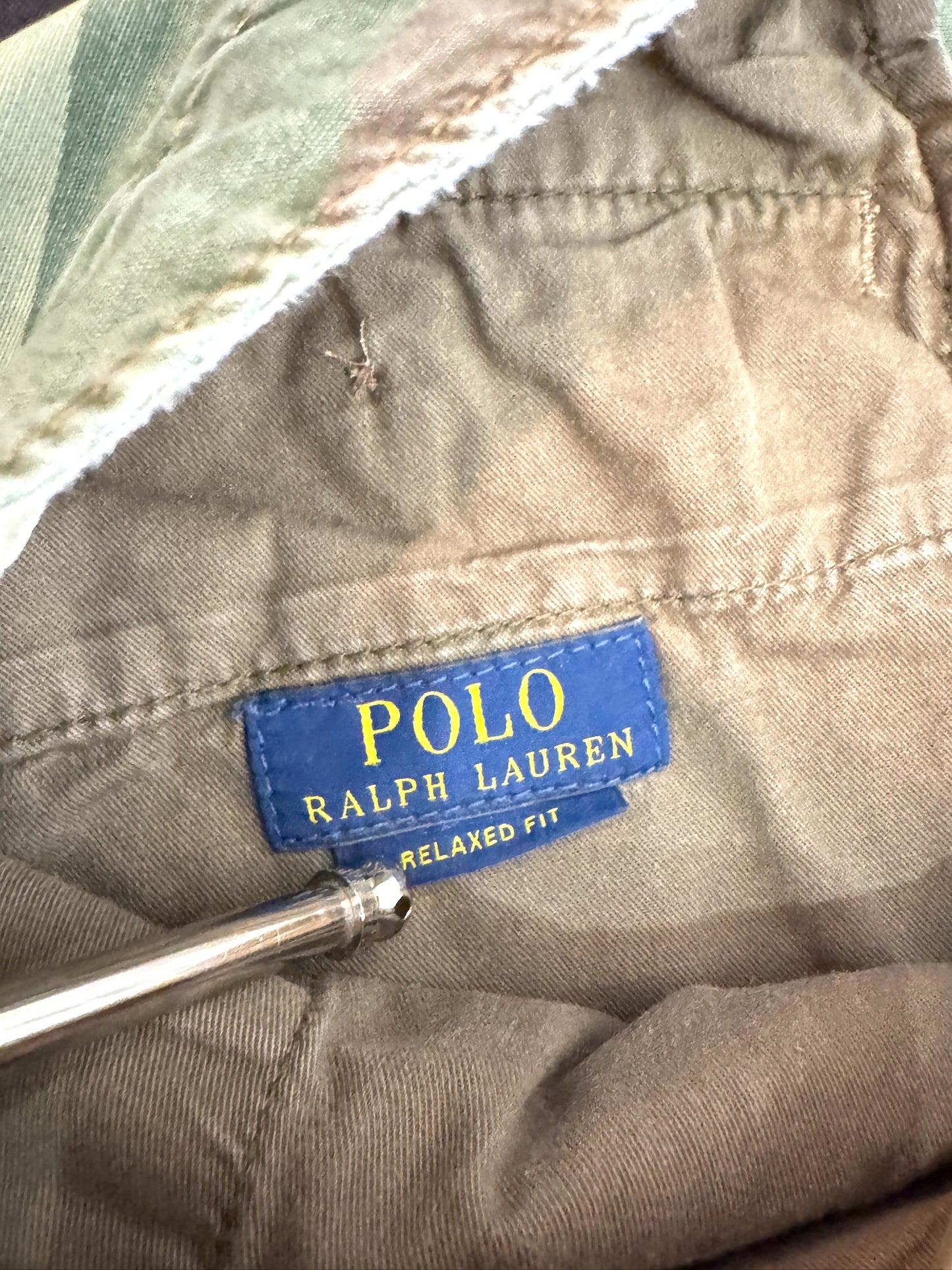 POLO RALPH LAUREN "SNAKE RIVER" CARGO SHORTS SZ: 38