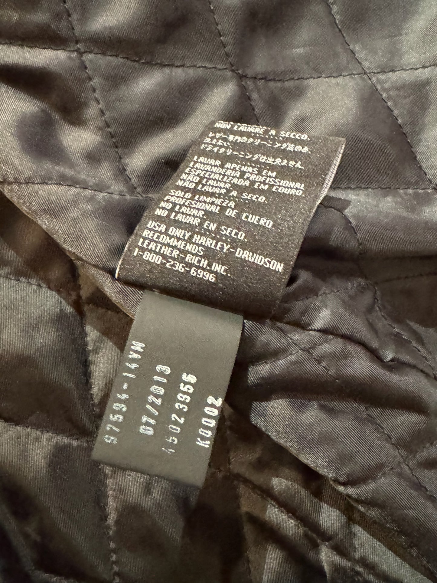 HARLEY DAVIDSON "2013" VARSITY JACKET SZ: S