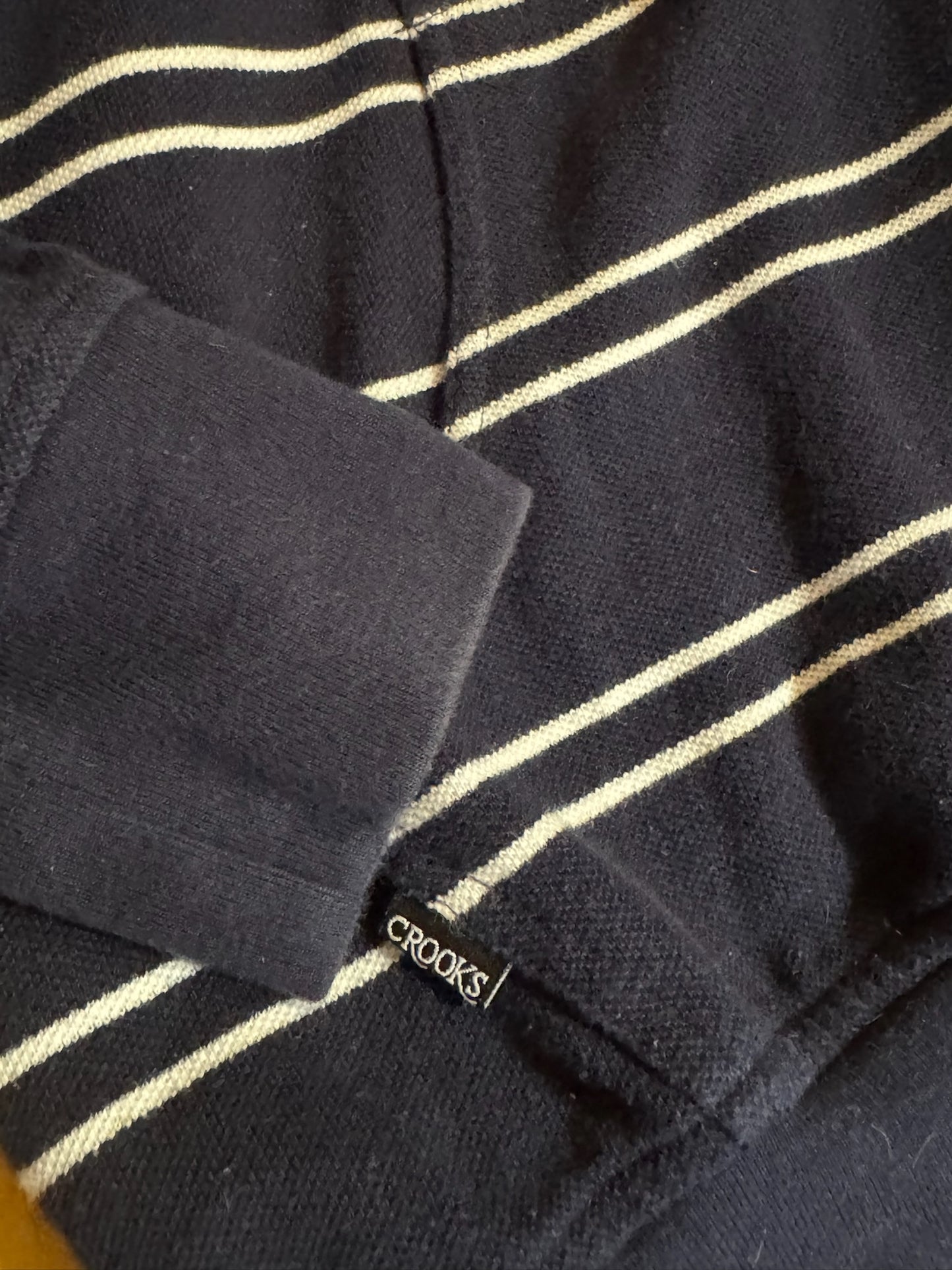 CROOKS & CASTLES BUTTON HOODIE SZ: M