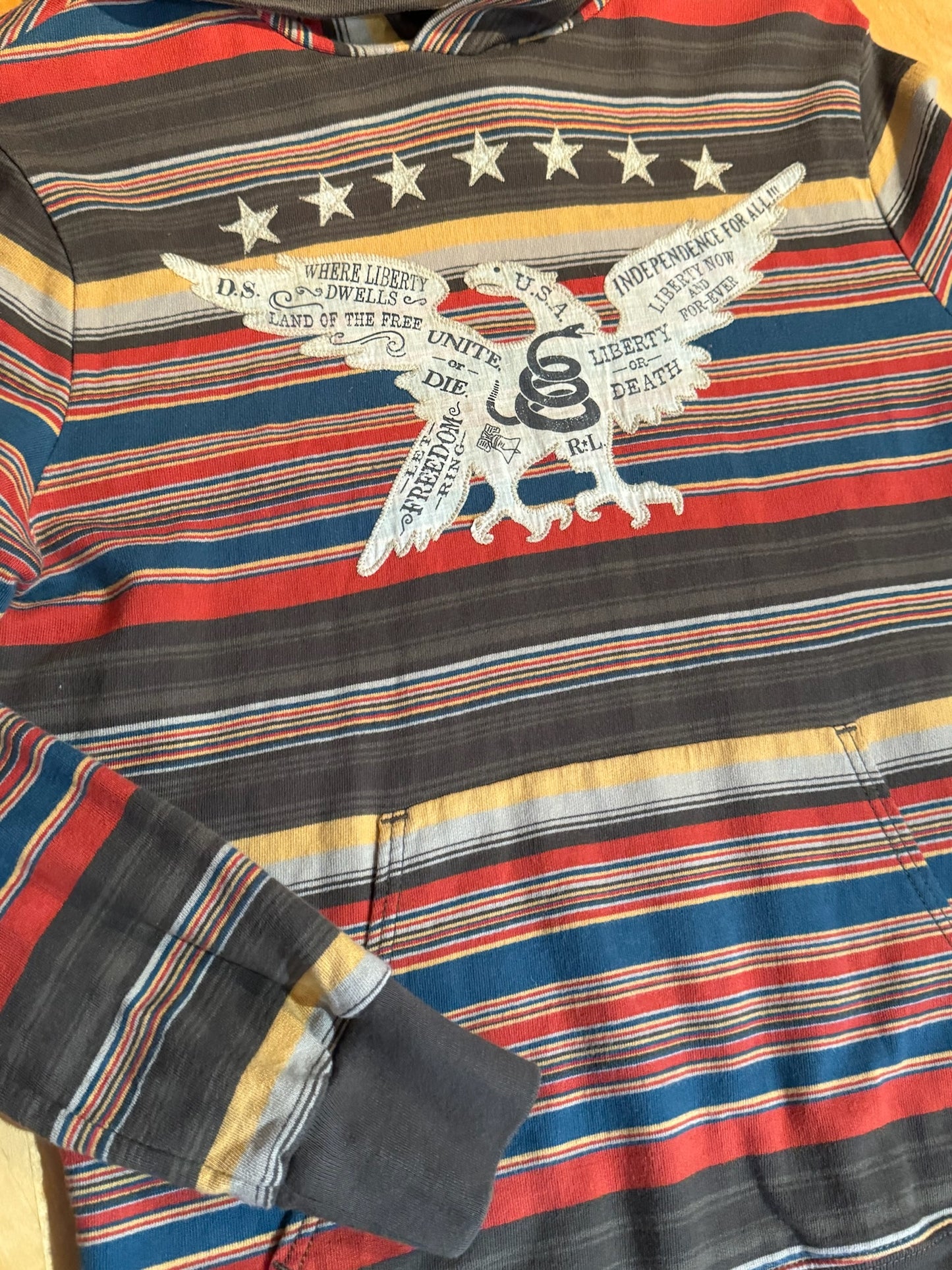 DENIM & SUPPLY RALPH LAUREN "WESTERN" HOODIE SZ: S