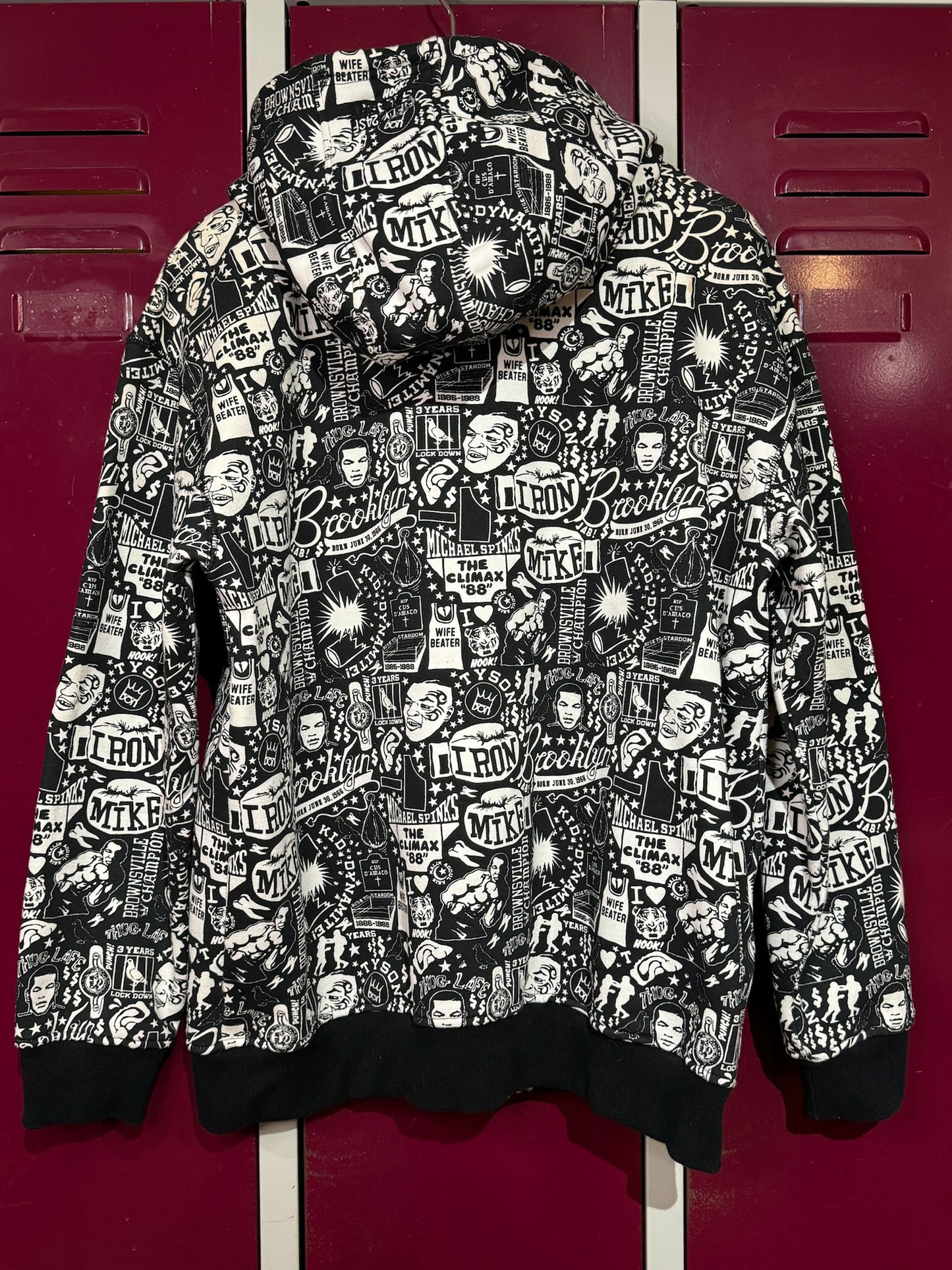 FIFTY24SF GALLERY "IRON MIKE TYSON" AOP HOODIE ZIP UP SZ: L