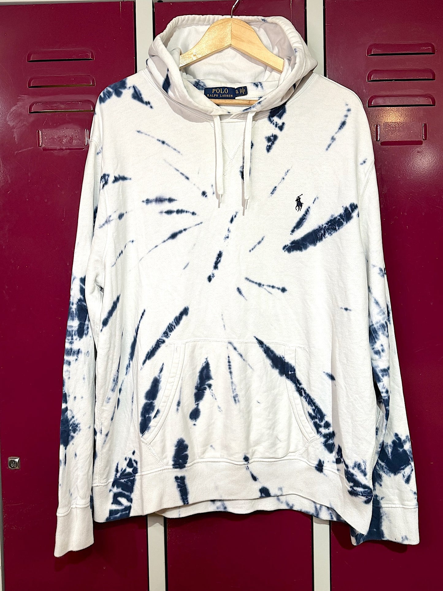 POLO RALPH LAUREN "TIE DYE" HOODIE SZ: XL