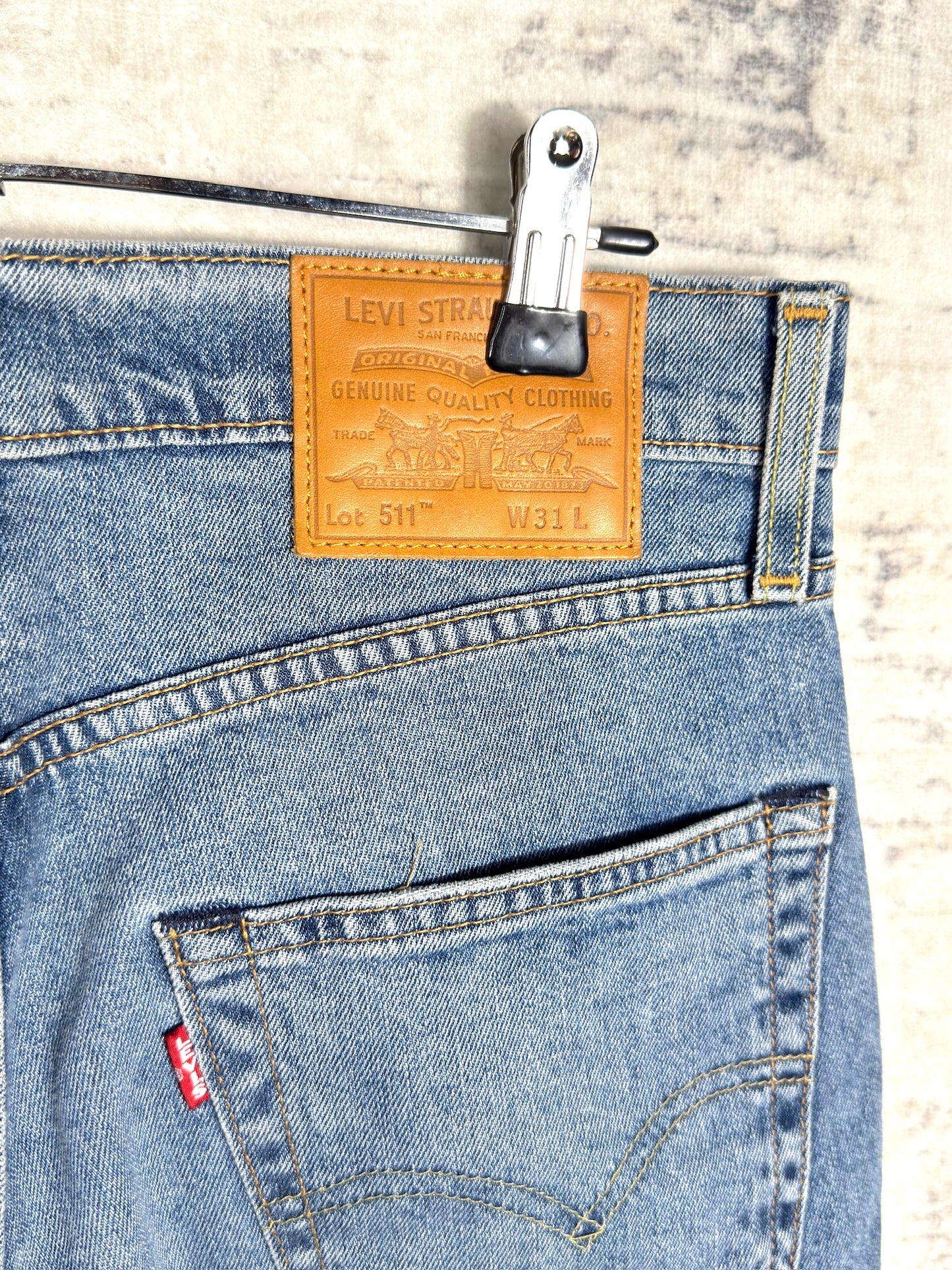 LEVI'S 511 "SLIM" BLACK SHORTS Sz: 31