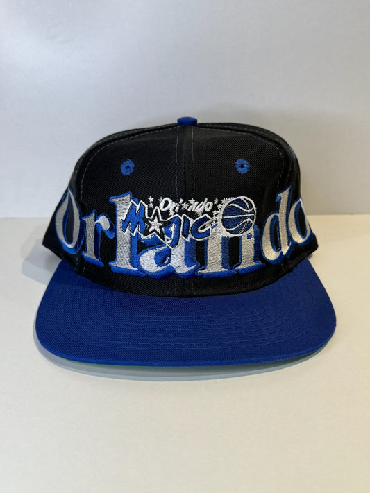 VINTAGE 90s ORLANDO MAGIC LOGO 7 SNAPBACK CAP HAT