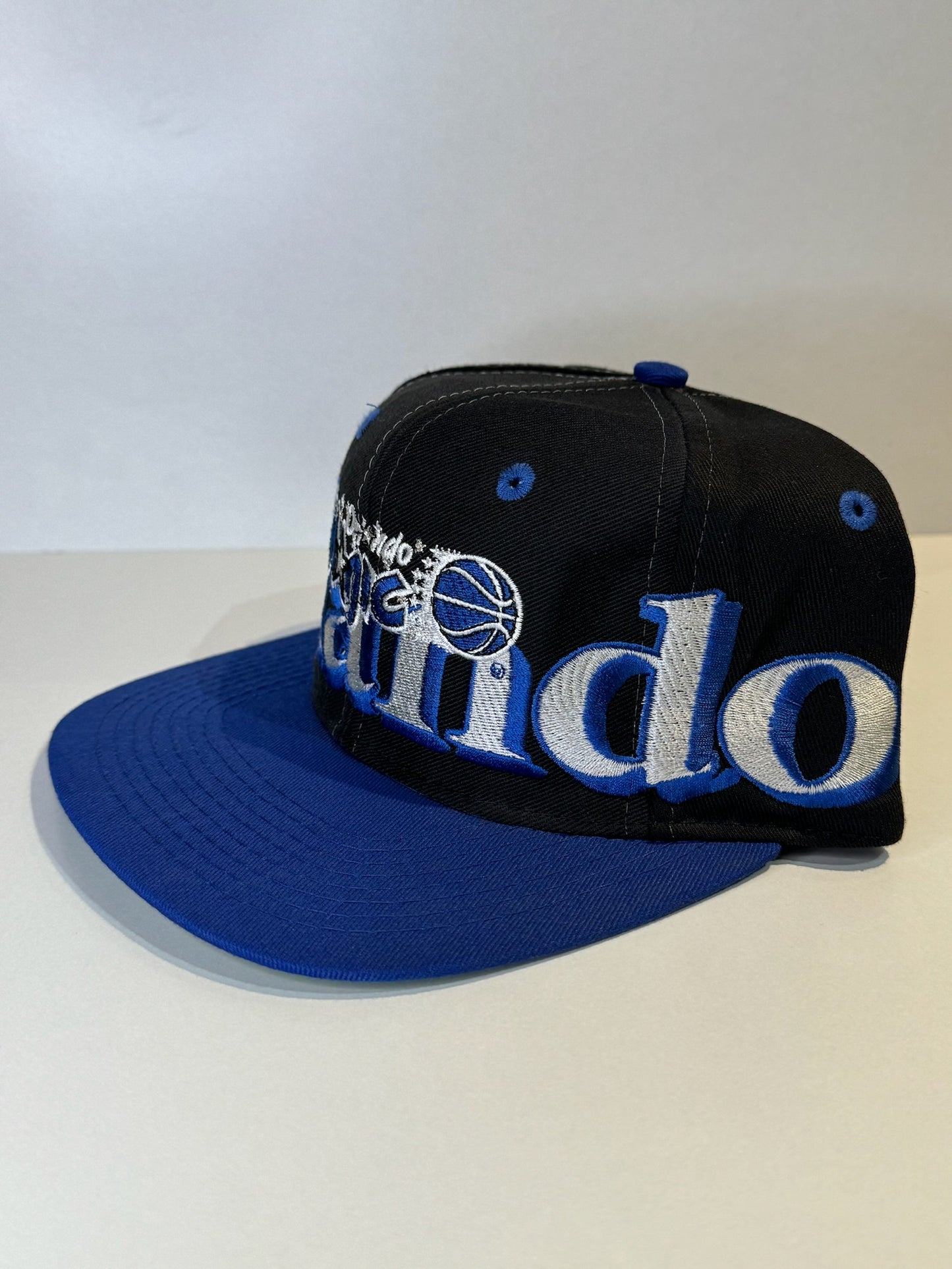 VINTAGE 90s ORLANDO MAGIC LOGO 7 SNAPBACK CAP HAT