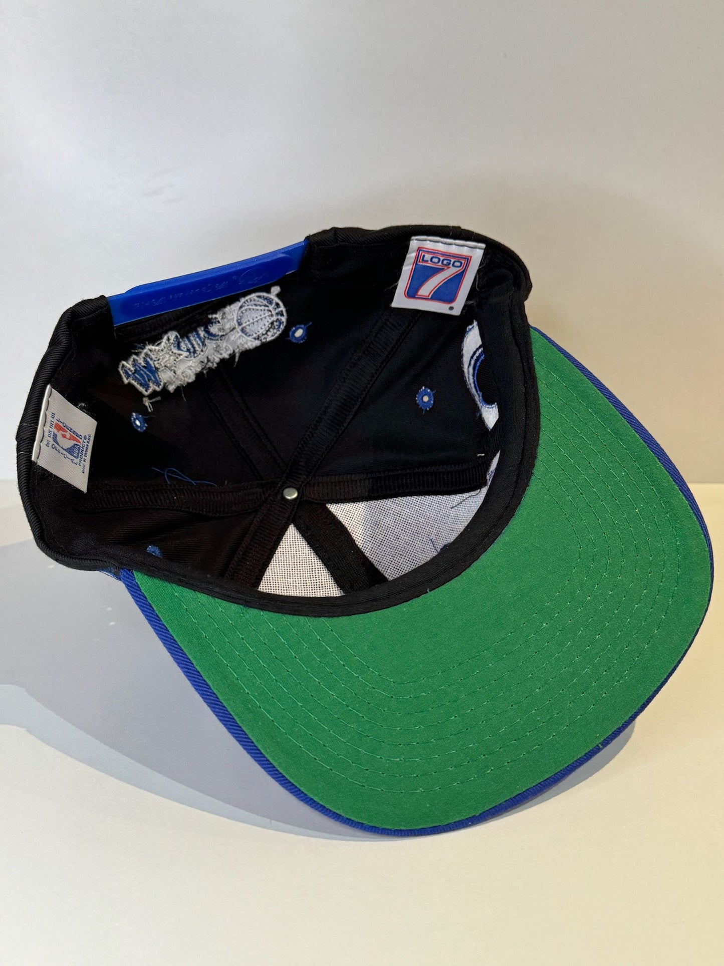 VINTAGE 90s ORLANDO MAGIC LOGO 7 SNAPBACK CAP HAT